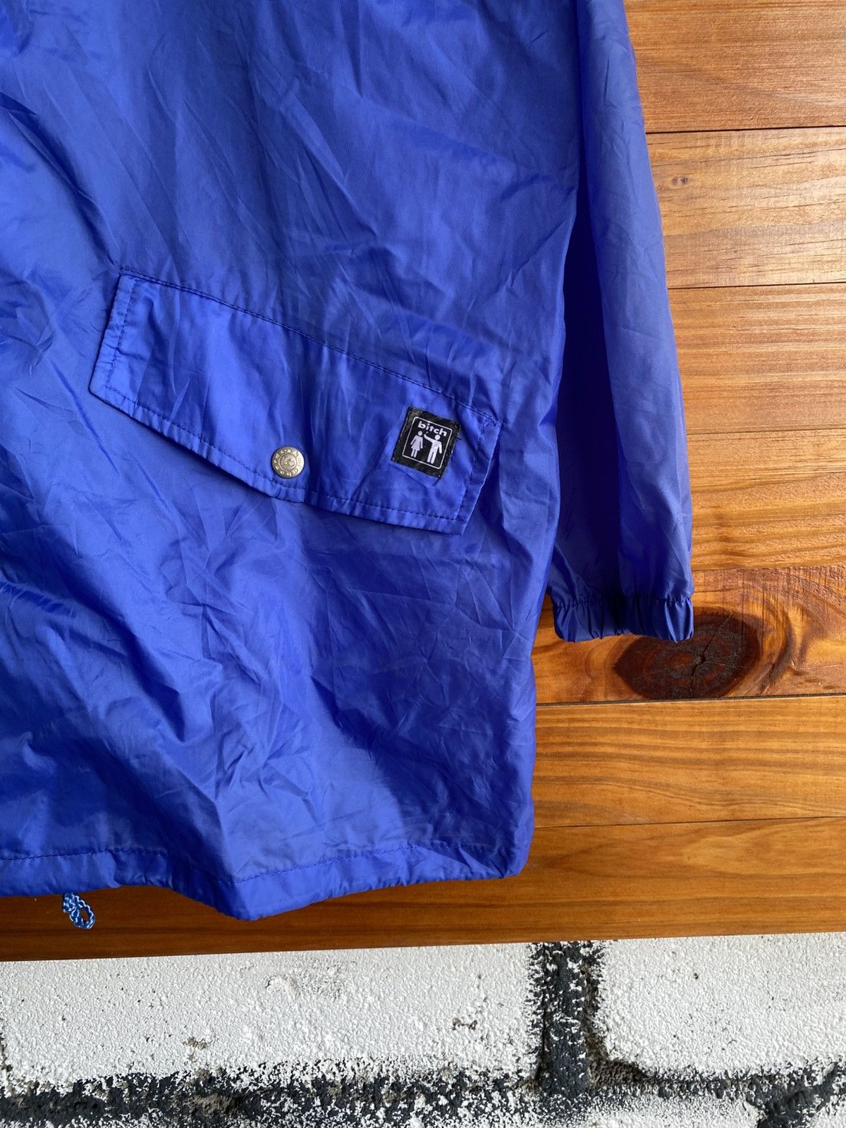 Vintage Bitch Skateboards Blue Coach Jacket Nylon Streetwear Vintage Size US M / EU 48-50 / 2 - 14 Thumbnail