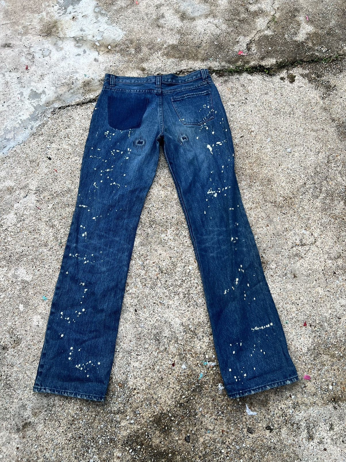 Number (N)ine Rare Number Nine Distressed Design Denim Size US 30 / EU 46 - 2 Thumbnail