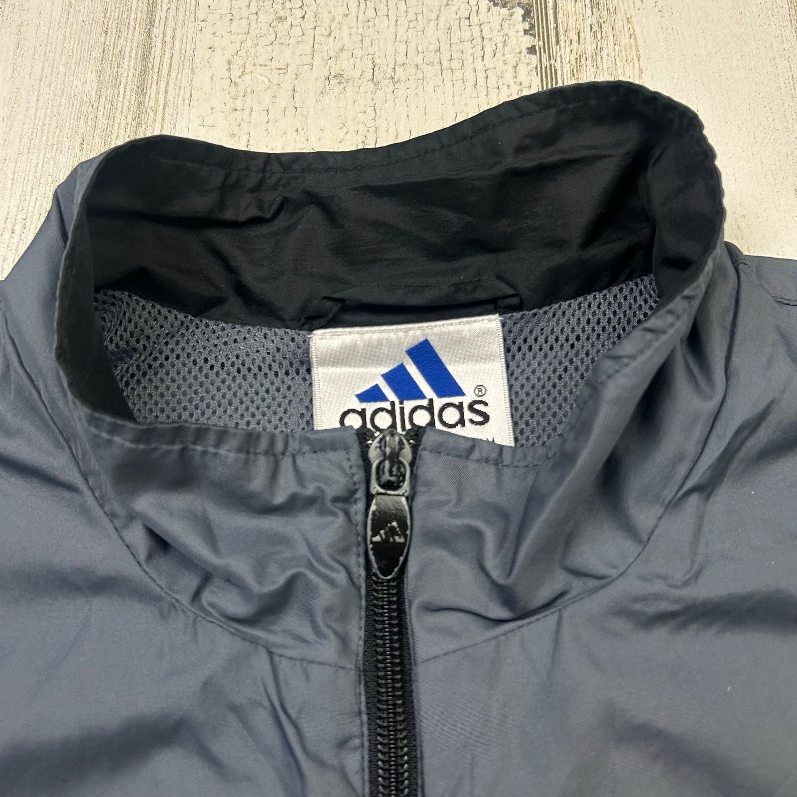 Adidas × Vintage Vintage Adidas Black 1990s Windbreaker Jacket Size US M / EU 48-50 / 2 - 4 Thumbnail