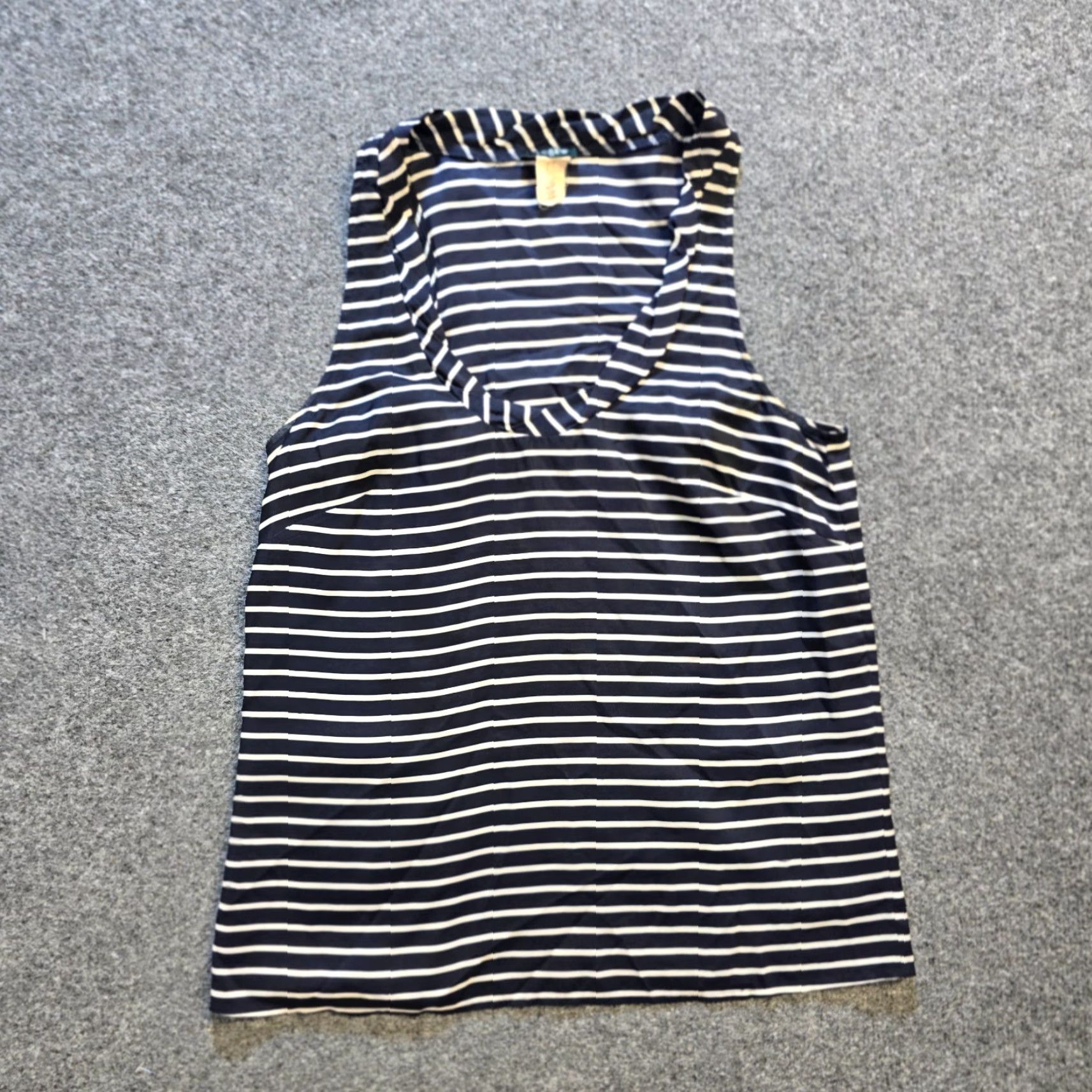J.Crew J.CREW Top Womens Size 0 Blue White Silk Sleeveless Striped Nautical Capsule Tank Shirt Regular Womens Size XS / US 0-2 / IT 36-38 - 2 Thumbnail