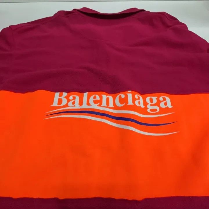 Balenciaga Balenciaga Balenciaga SS21 Patchwork Long Sleeve Polo Shir Size US XS / EU 42 / 0 - 5 Thumbnail