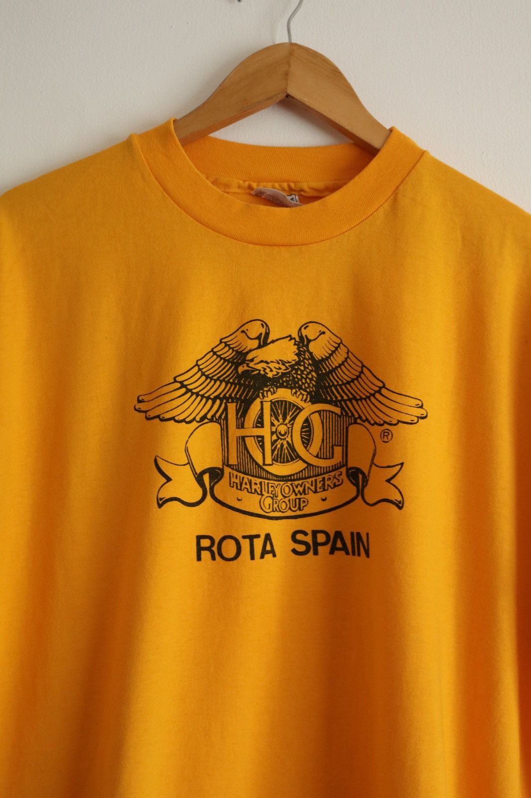 Harley Davidson × Vintage Vintage 80’s Harley Owners Group Rota Spain tee Size US XL / EU 56 / 4 - 6 Thumbnail