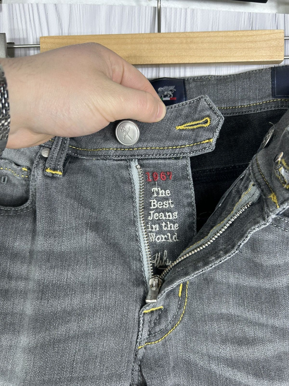 Other Luxury Sartoria Tramarossa Leonardo Zip SS Denim Jeans SZ 32 Size US 32 / EU 48 - 10 Thumbnail