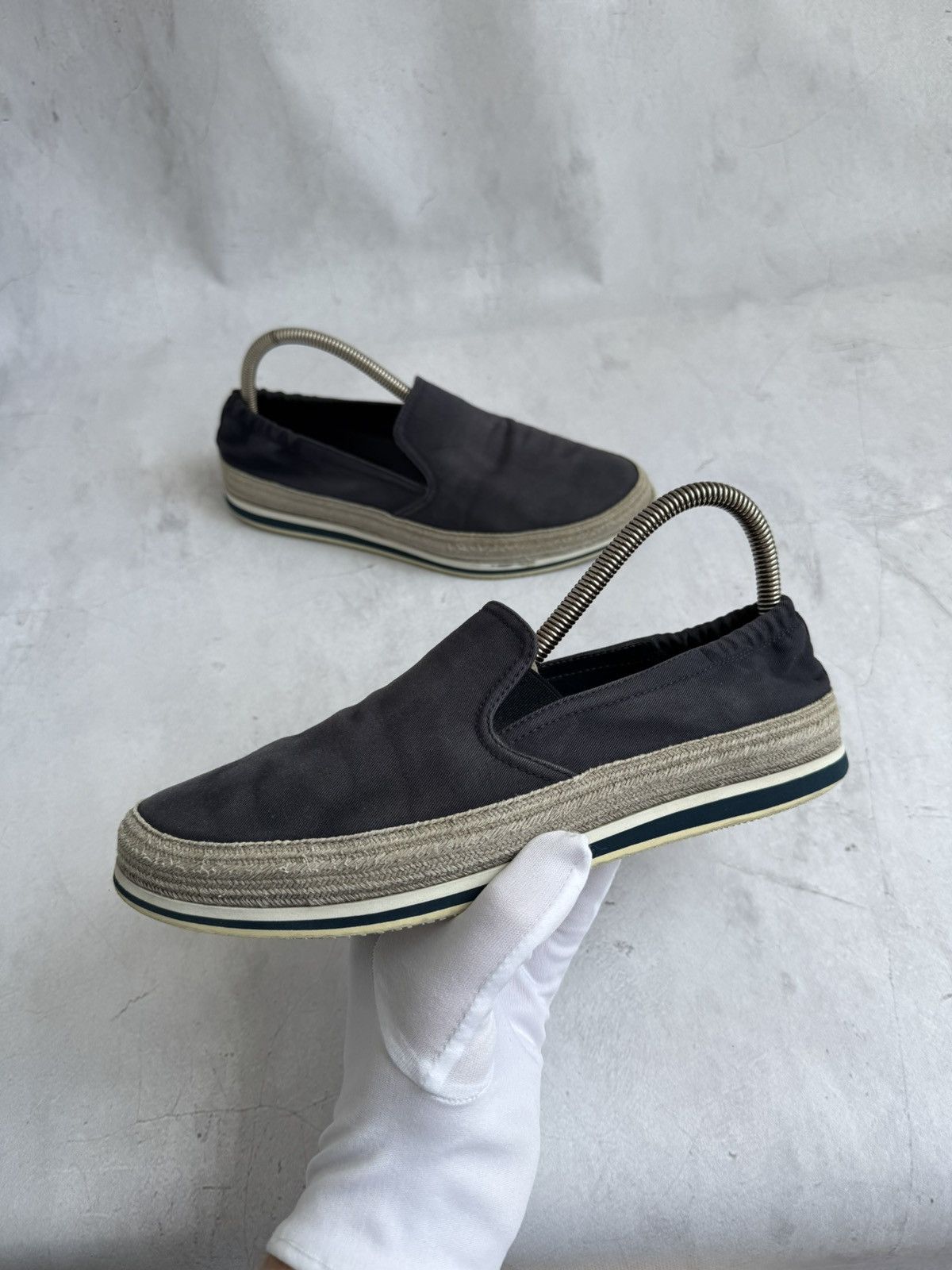 Prada Prada Loafers Blue Casual Shoes Men Size US 7.5 / EU 40-41 - 1 Thumbnail