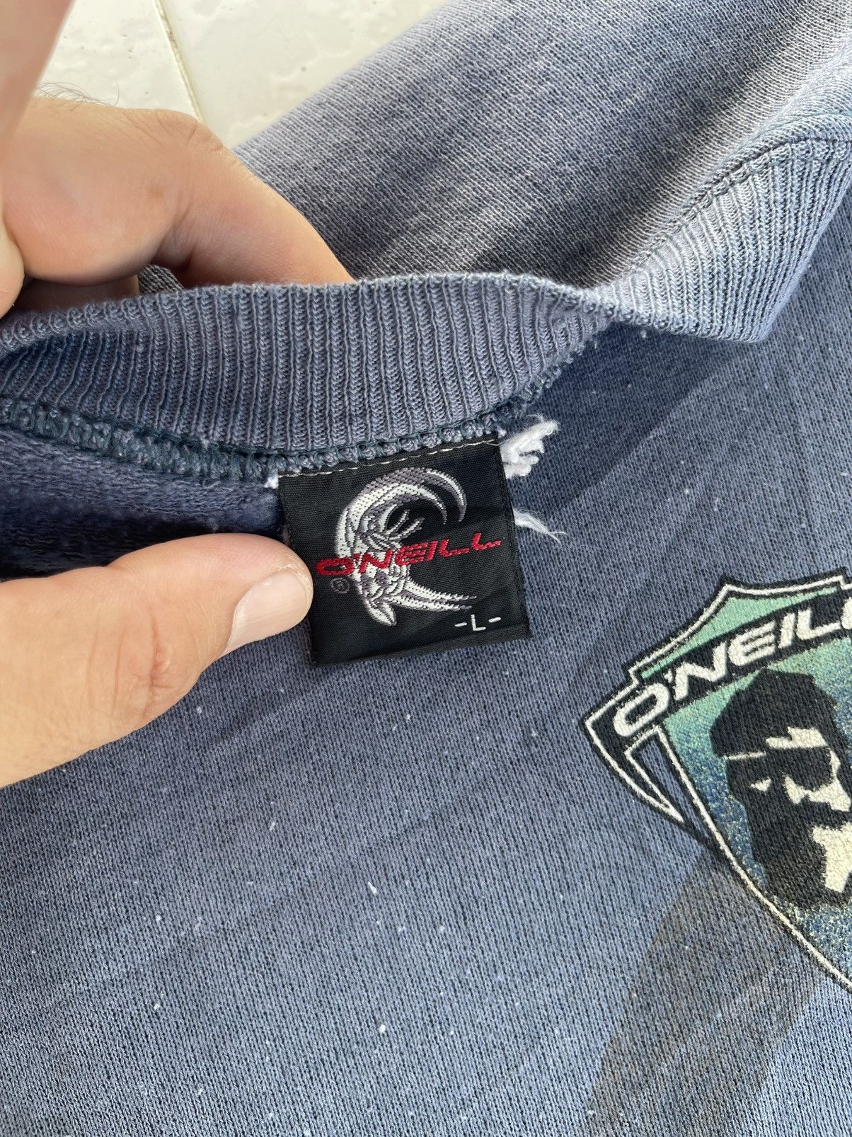 O'Neill Vintage 90's O'neill Surfing Disstresed Design Sweatshirt Size US L / EU 52-54 / 3 - 16 Thumbnail