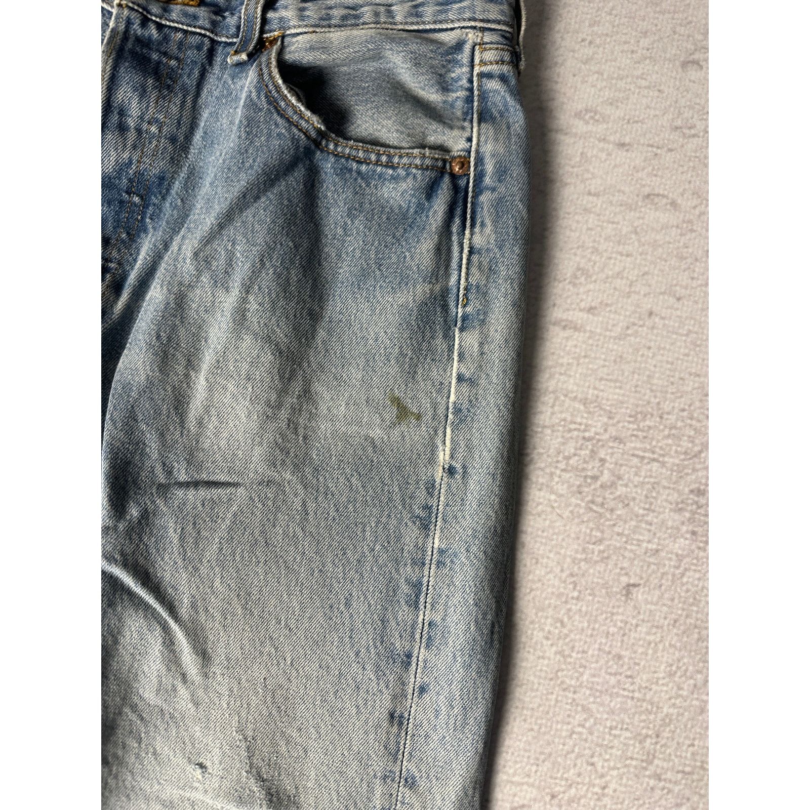 Levi's Vintage Levis 501 Blue Perowned Denim Jeans - Men's 34W30L Size 34" / US 12 / IT 48 - 3 Thumbnail