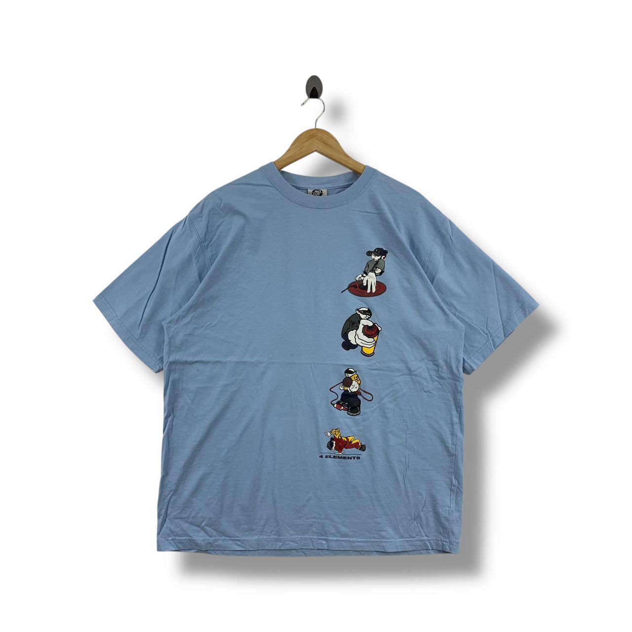 Japanese Brand × Vintage Vintage SCHOOL OF HARD KNOCK small logo hip hop design tee Size US XL / EU 56 / 4 - 1 Thumbnail