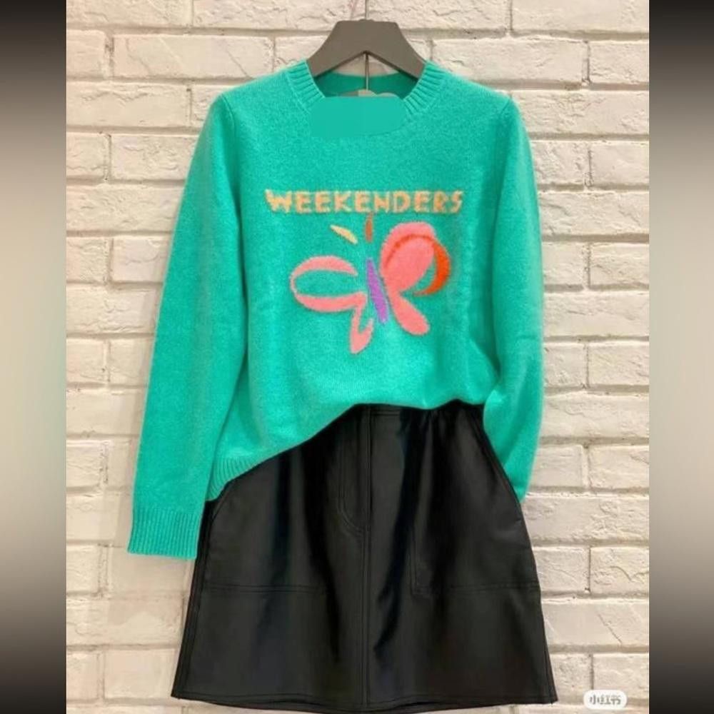 Designer NWOT Weekend Max Mara Label-cut 100% Cashmere Sweater Sz: S Size S / US 4 / IT 40 - 4 Thumbnail