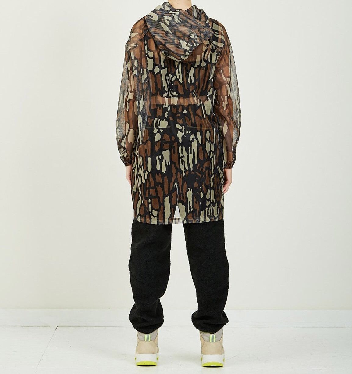 Stussy RARE🔥SS19 TREE BARK CAMO POLY-MESH 1/2 ZIP PULLOVER Size US XL / EU 56 / 4 - 7 Thumbnail