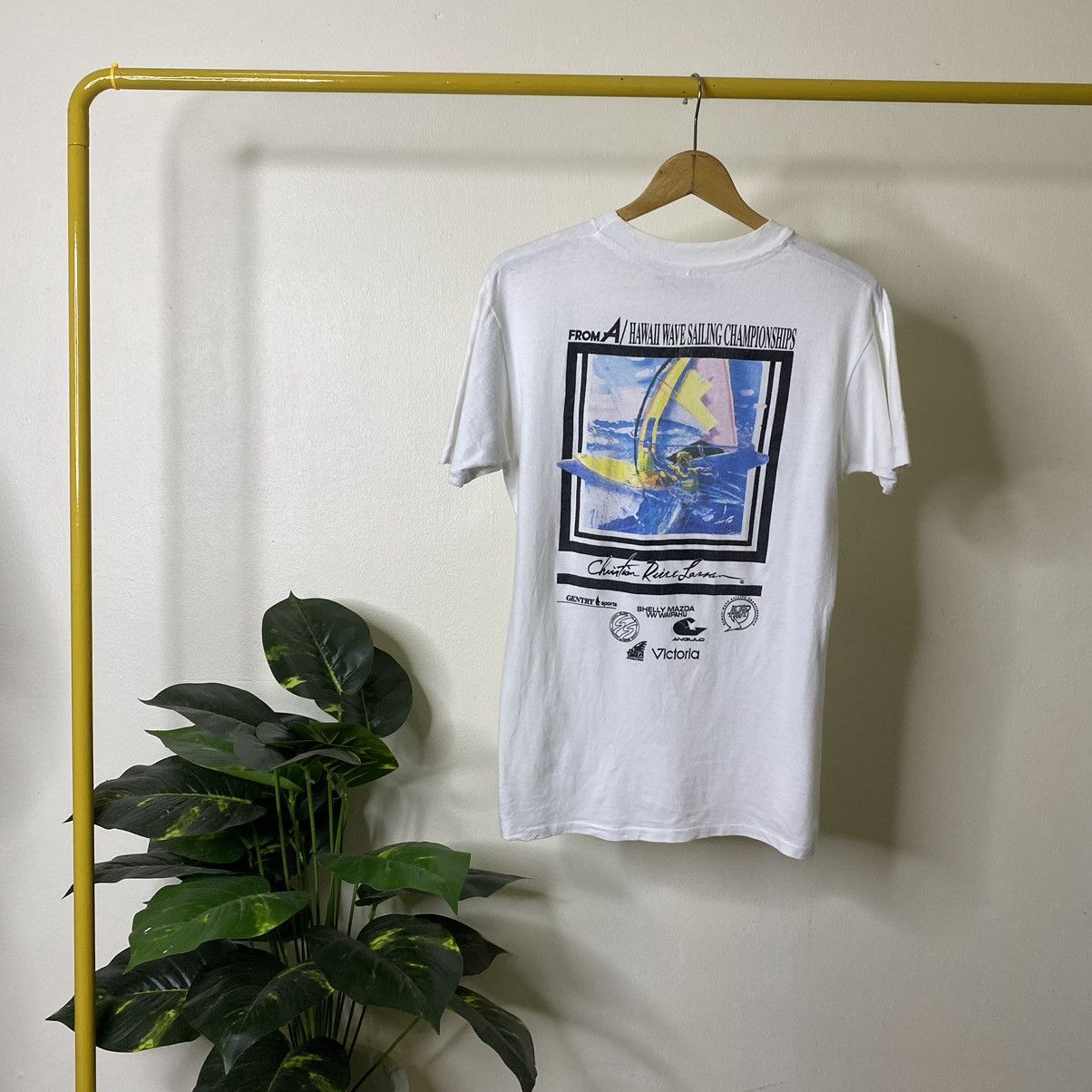 Vintage Vintage 1980s Hawaii Wave Sailing Championship Promo Tee Size US M / EU 48-50 / 2 - 1 Thumbnail