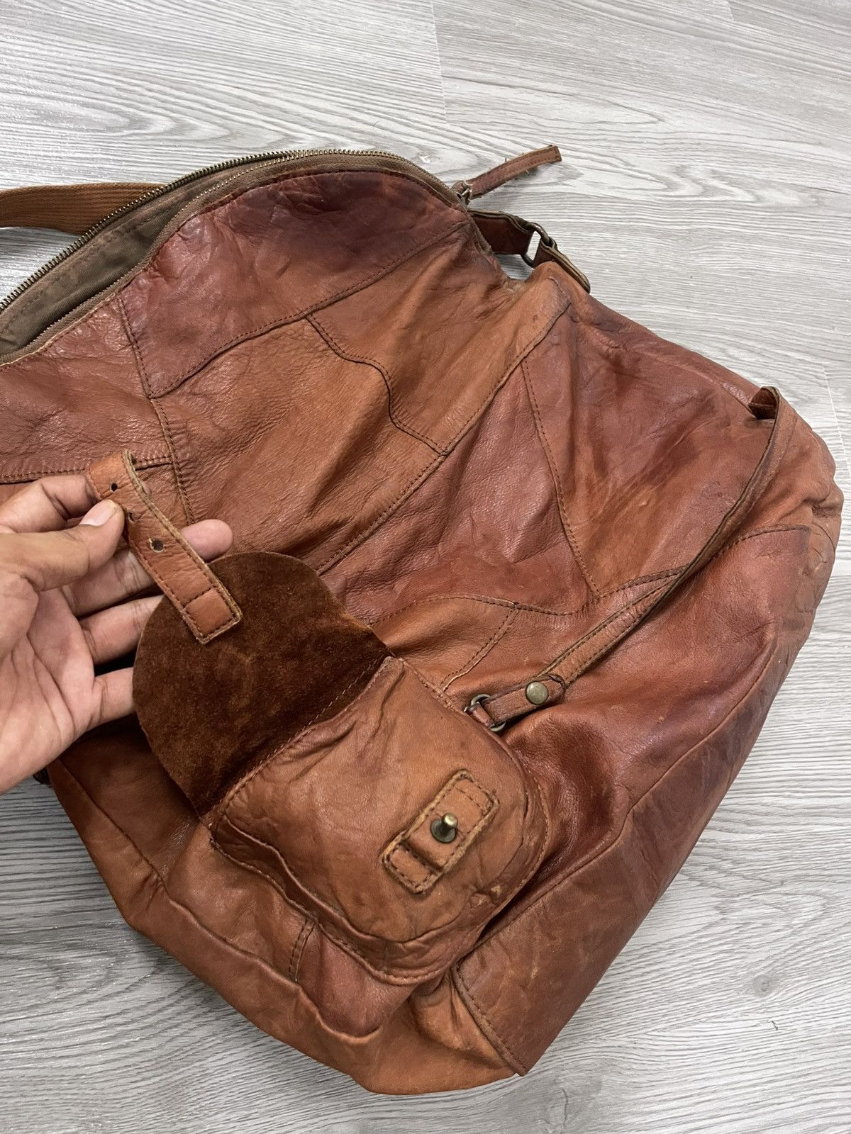 And A × Genuine Leather × Japanese Brand Leather Messenger Crossbody bag Size ONE SIZE - 14 Thumbnail