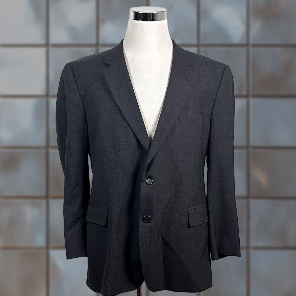 Jos. A. Bank Jos A Bank Sport Coat 46R Wool Houndstooth Two Button Vented Regular Mens Jacket Size US S / EU 44-46 / 1 - 1 Thumbnail