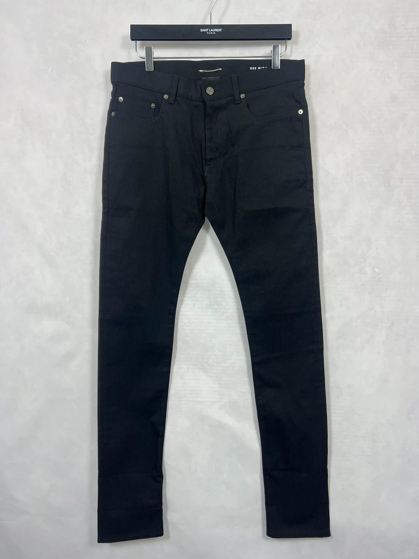 SLP 13SS Hedi Slimane Black Basic Denim Jeans 32