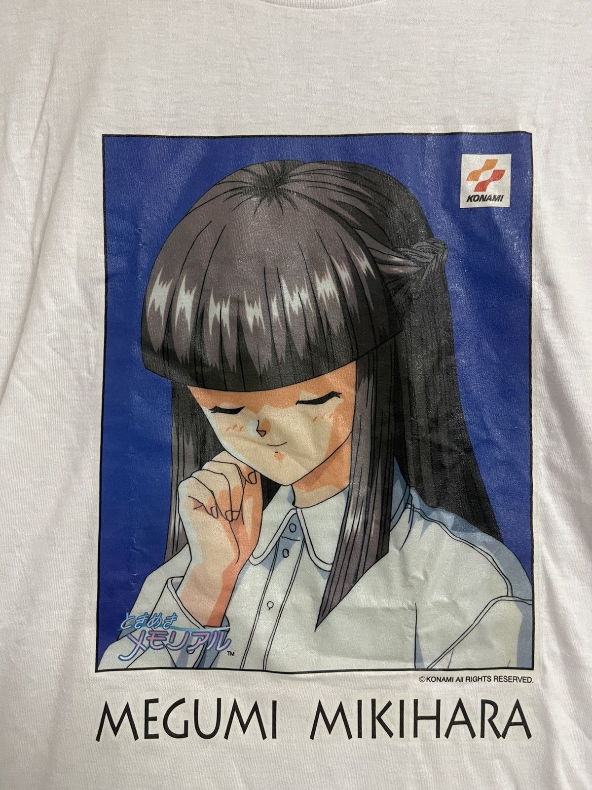 Anime Vintage Anime T shirt Megumi Mikihara Tokimeki Memorial Rare Size US L / EU 52-54 / 3 - 3 Thumbnail