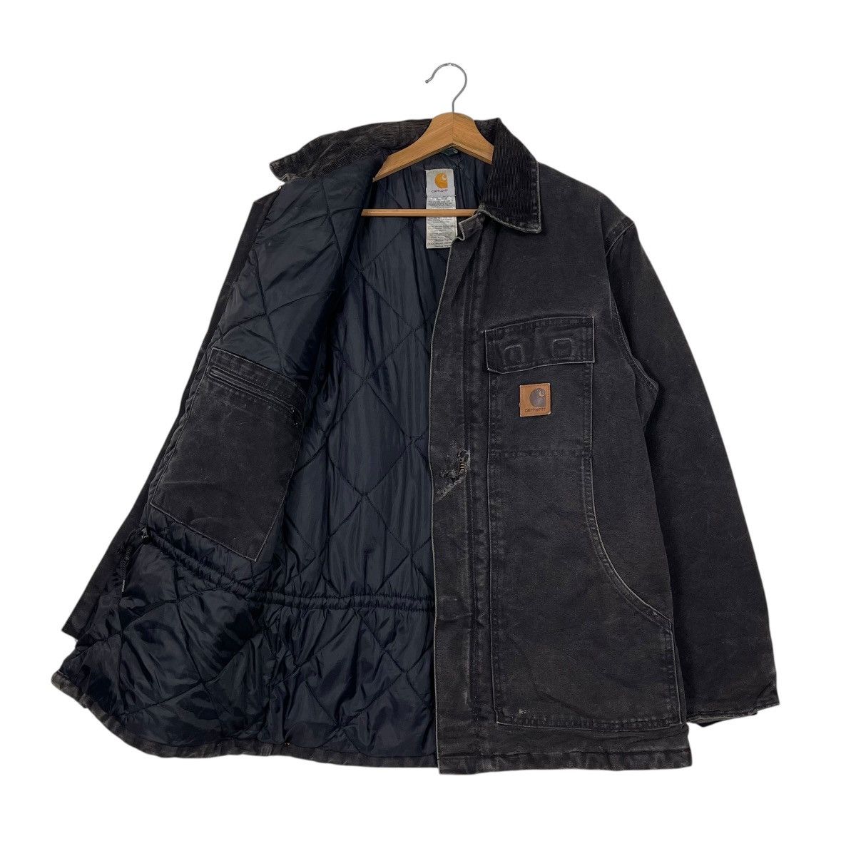Carhartt Vintage Carhartt Black Denim Heavyweight Jacket Size US M / EU 48-50 / 2 - 9 Thumbnail