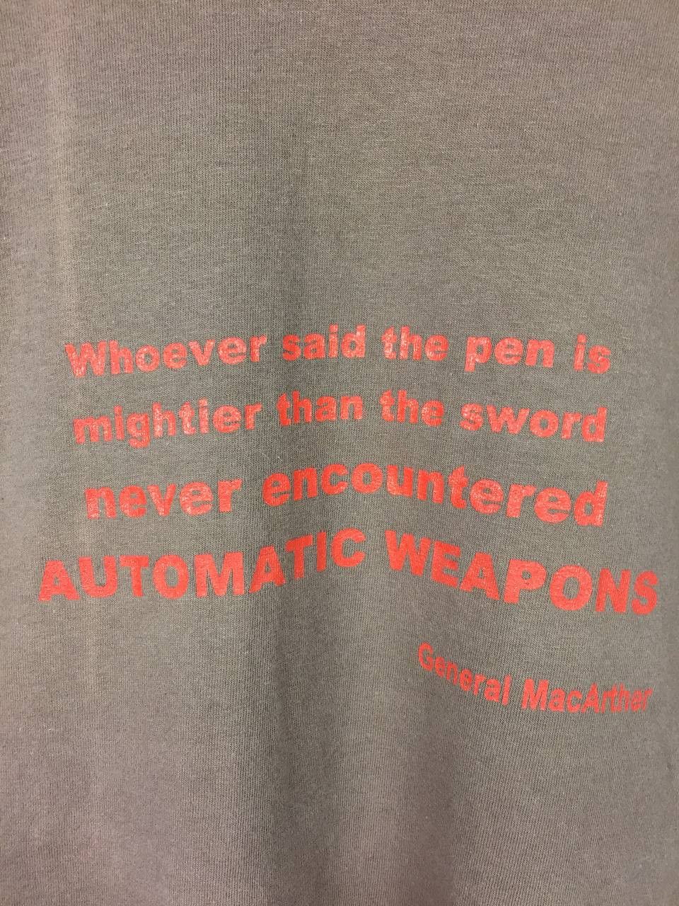Vintage Vtg Y2K General MacArthur Military Statement Quote Tee Size US XL / EU 56 / 4 - 5 Thumbnail