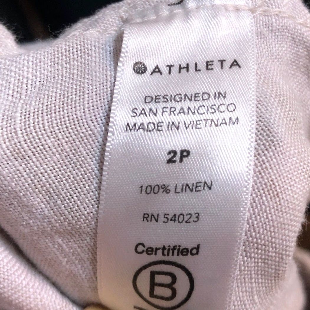 Athleta Athleta Pants Tan Cream Camouflage Petite Jogger 2P Womens Linen Clothing Casual Workwear 2P Size 27" / US 4 / IT 40 - 5 Thumbnail