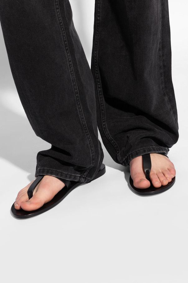 Saint Laurent Paris oc11z1125 Flat Sandals in Black Size US 9 / EU 42 - 2 Thumbnail