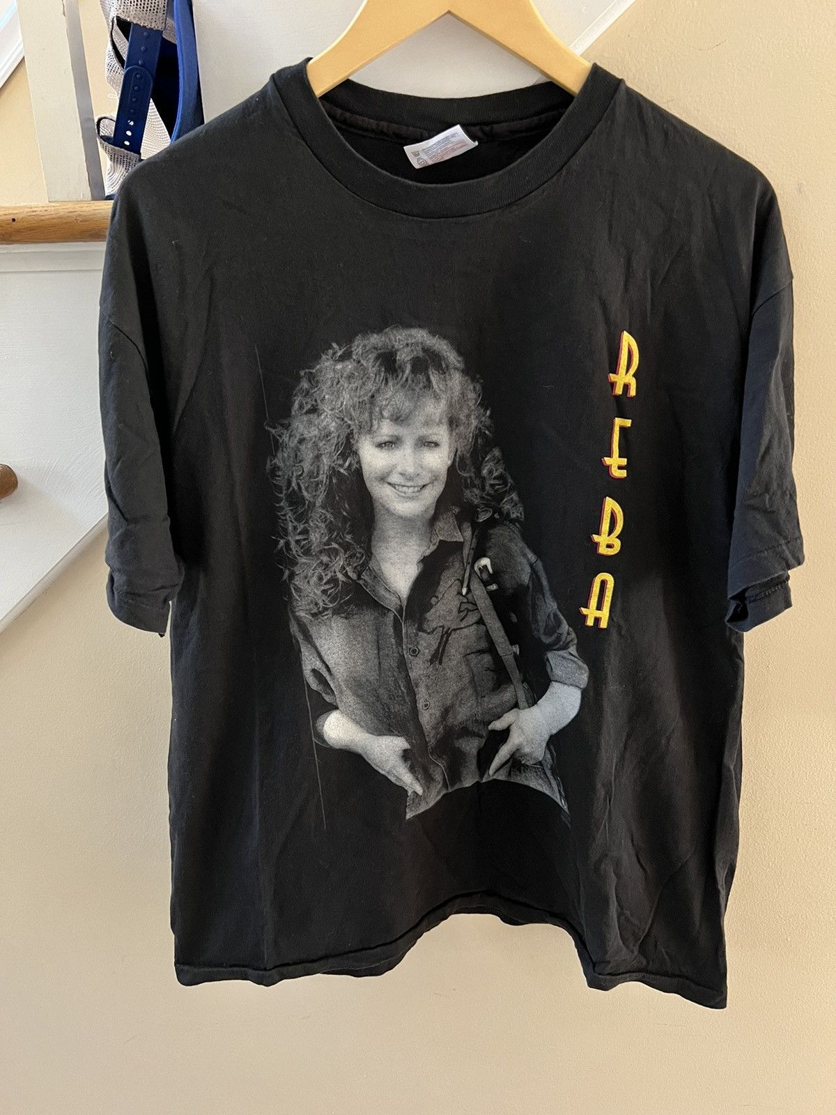 image of Band Tees x Vintage Reba Mcentire 1992 Tour Tee in Black, Men's (Size XL)