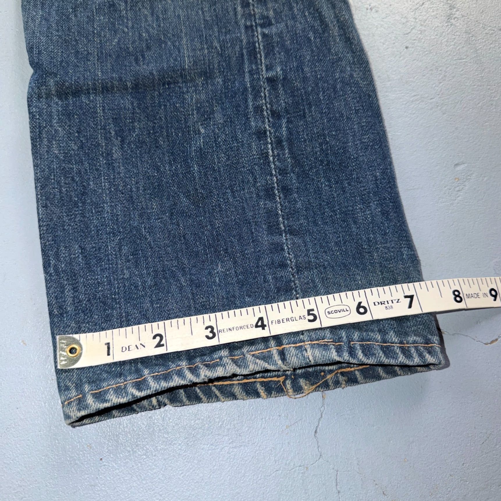 Levi's VINTAGE Levis 505 Big E 60s Redline Selvedge USA XX 1960s Jeans 501 Act 31x28 Mens Size US 31 - 5 Thumbnail