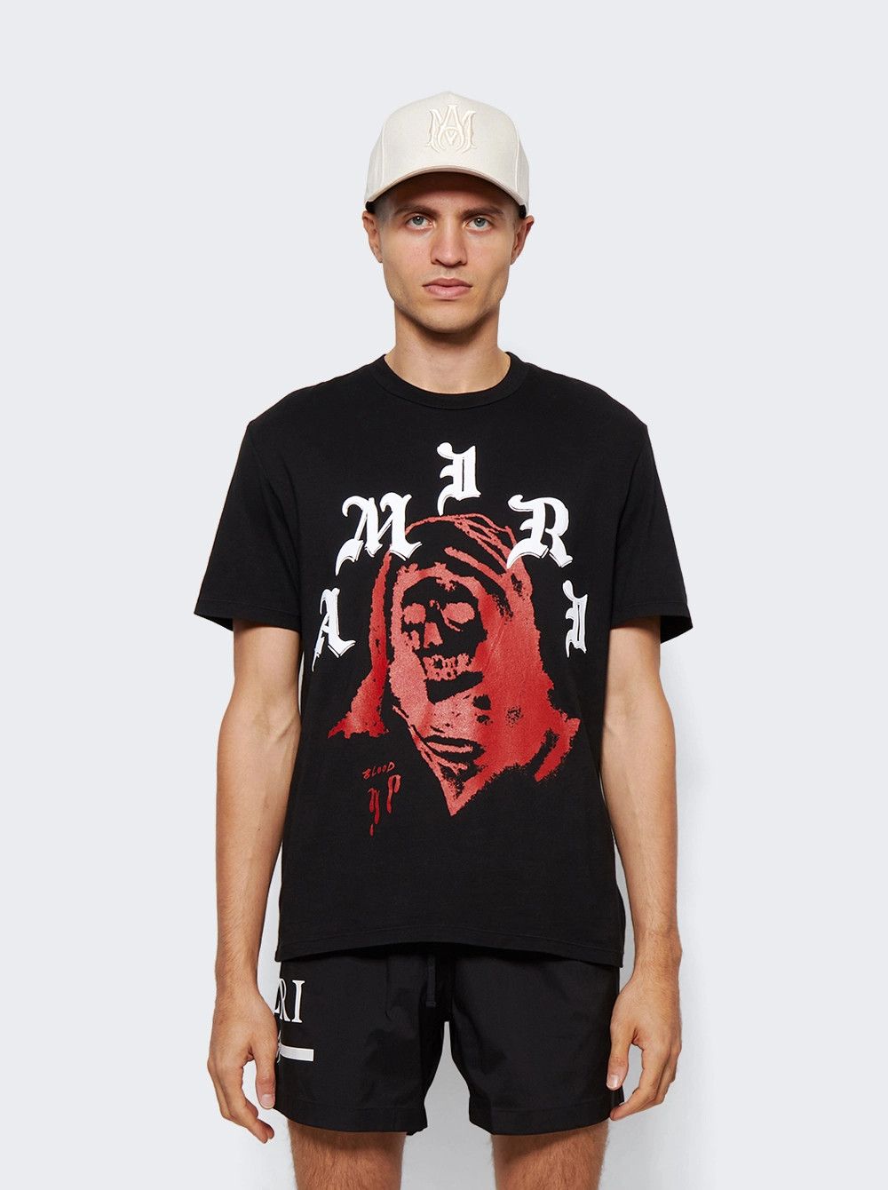 Amiri × Wes Lang o1mle0426 Solar Kings Short Sleeve T-Shirt in Black Size US M / EU 48-50 / 2 - 2 Thumbnail