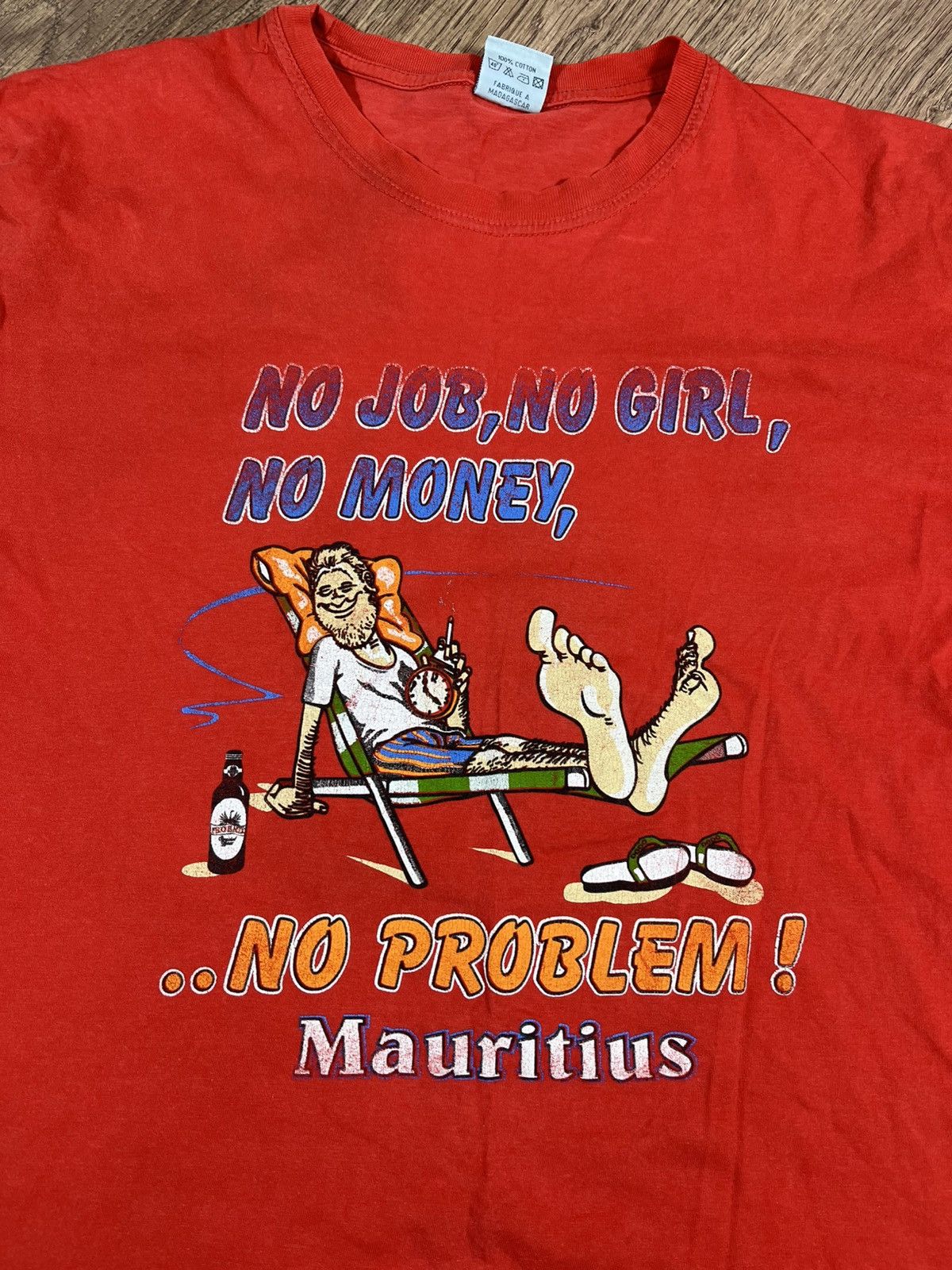 Vintage Vintage Y2K Adult Humor No Job No Girl No Money T Shirt Size US XL / EU 56 / 4 - 2 Thumbnail