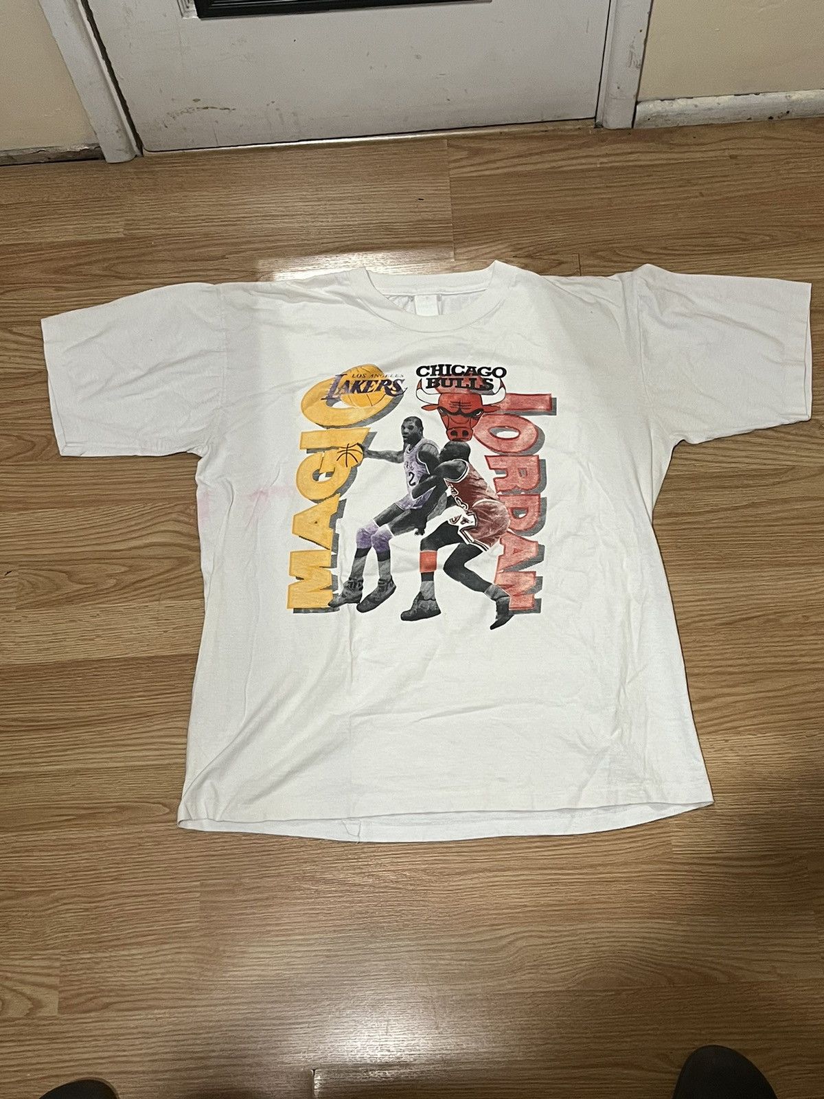 image of Vintage Magic Jordan T-Shirt in White, Men's (Size XL)