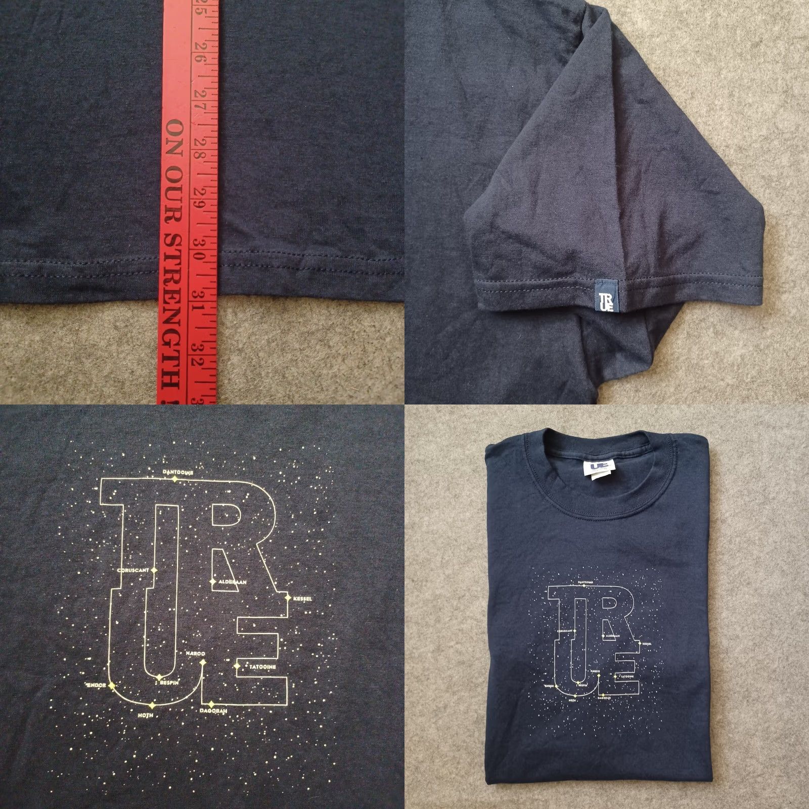 Hanes VINTAGE Hanes Beefy-T T-Shirt Mens XL Navy Graphic Short Sleeve USA Made Shirt Boys Girls Mens Size US XL / EU 56 / 4 - 8 Thumbnail