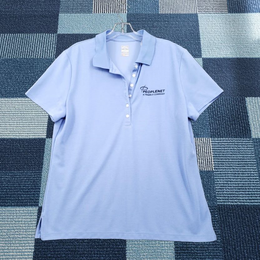 Callaway Callaway Polo Shirt Womens XL Blue Short Sleeve Collared Cotton Polo New Regular Fit Size XL / US 12-14 / IT 48-50 - 1 Thumbnail