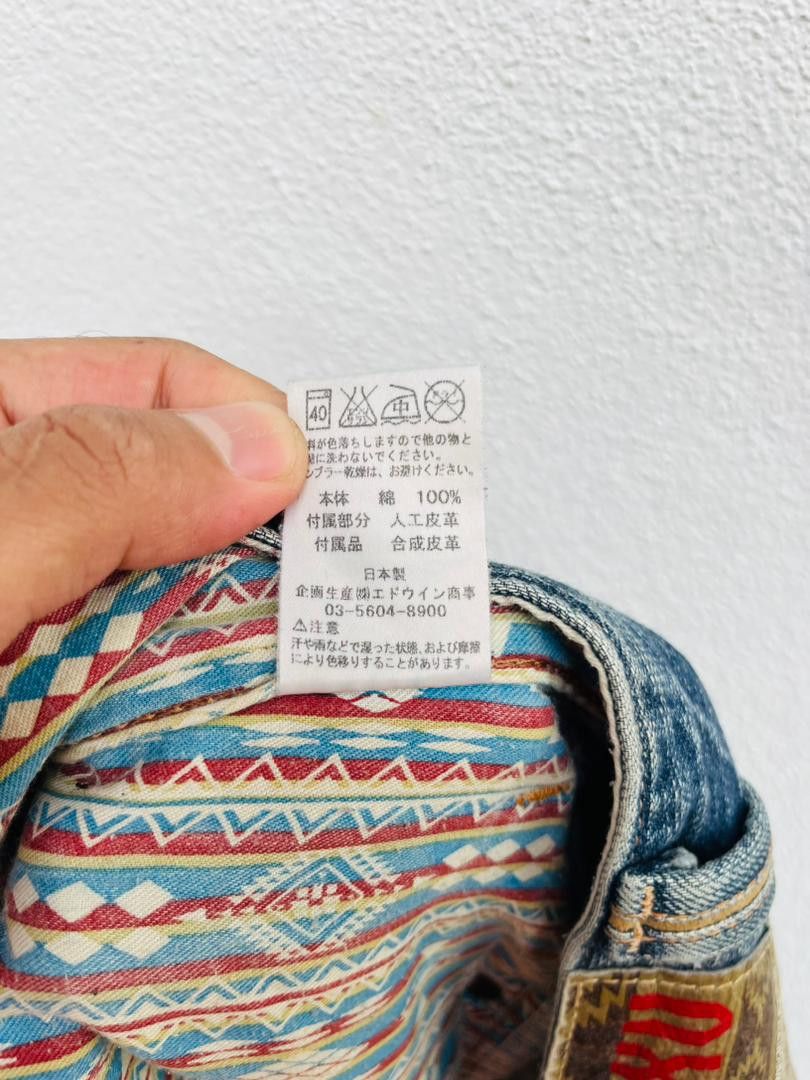 Edwin × Japanese Brand Vintage Edwin Exclusive XV Distressed Japanese Fashion Style Size US 35 - 14 Thumbnail
