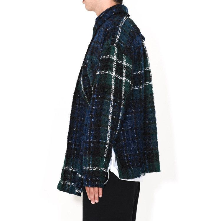 Faith Connexion Faith Connexion green tweed oversized shirt Size US S / EU 44-46 / 1 - 11 Thumbnail