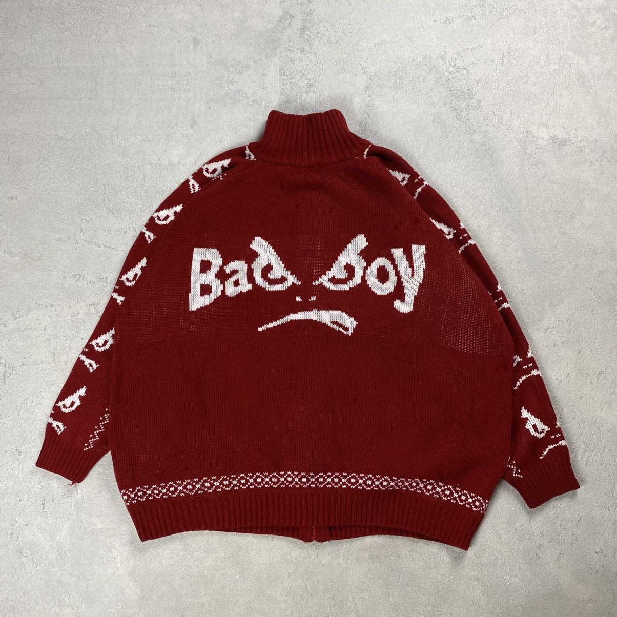 Tribal Streetwear Bad Boy Wool Zip Knitwear Size US XXL / EU 58 / 5 - 10 Thumbnail