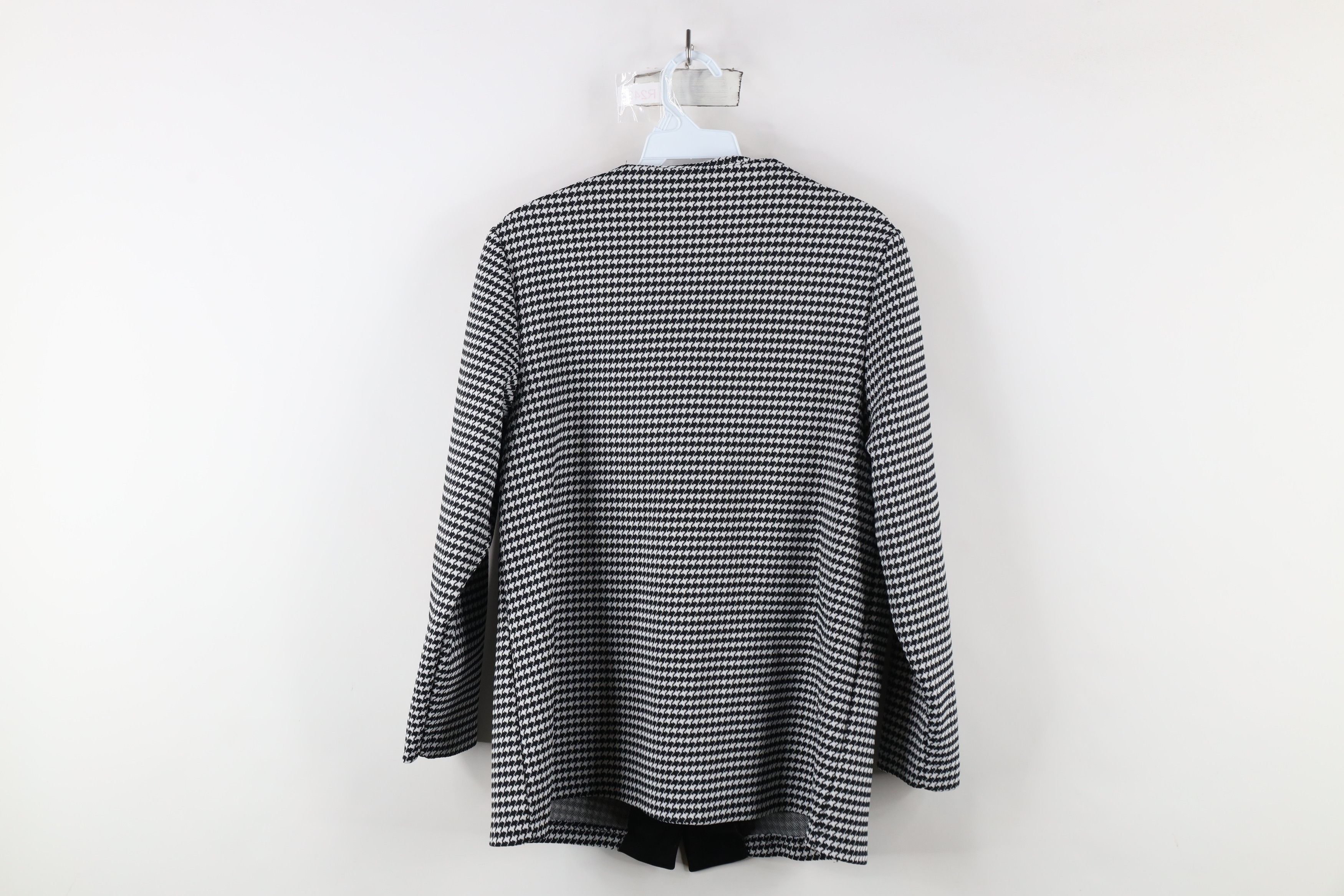 Vintage Vintage 60s Streetwear Houndstooth Knit Blazer Jacket USA Size S / US 4 / IT 40 - 10 Thumbnail