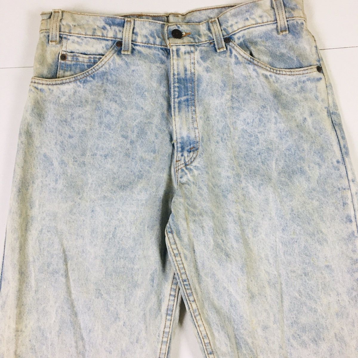 Levi's Vintage Acid Wash Levi’s 550 Orange Tab Made in USA Size US 34 / EU 50 - 4 Thumbnail