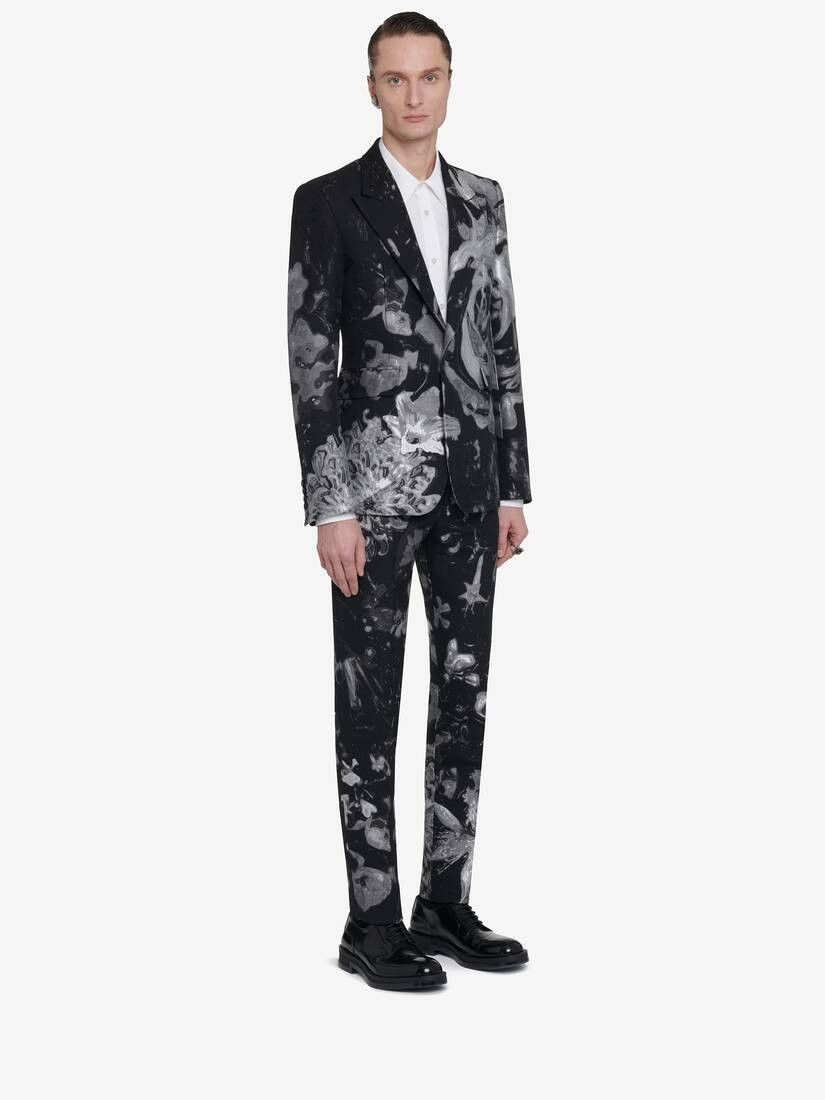 Alexander McQueen o1w1db10725 Wax Flower Single-Breasted Jacket Black/Silver Size US S / EU 44-46 / 1 - 4 Thumbnail