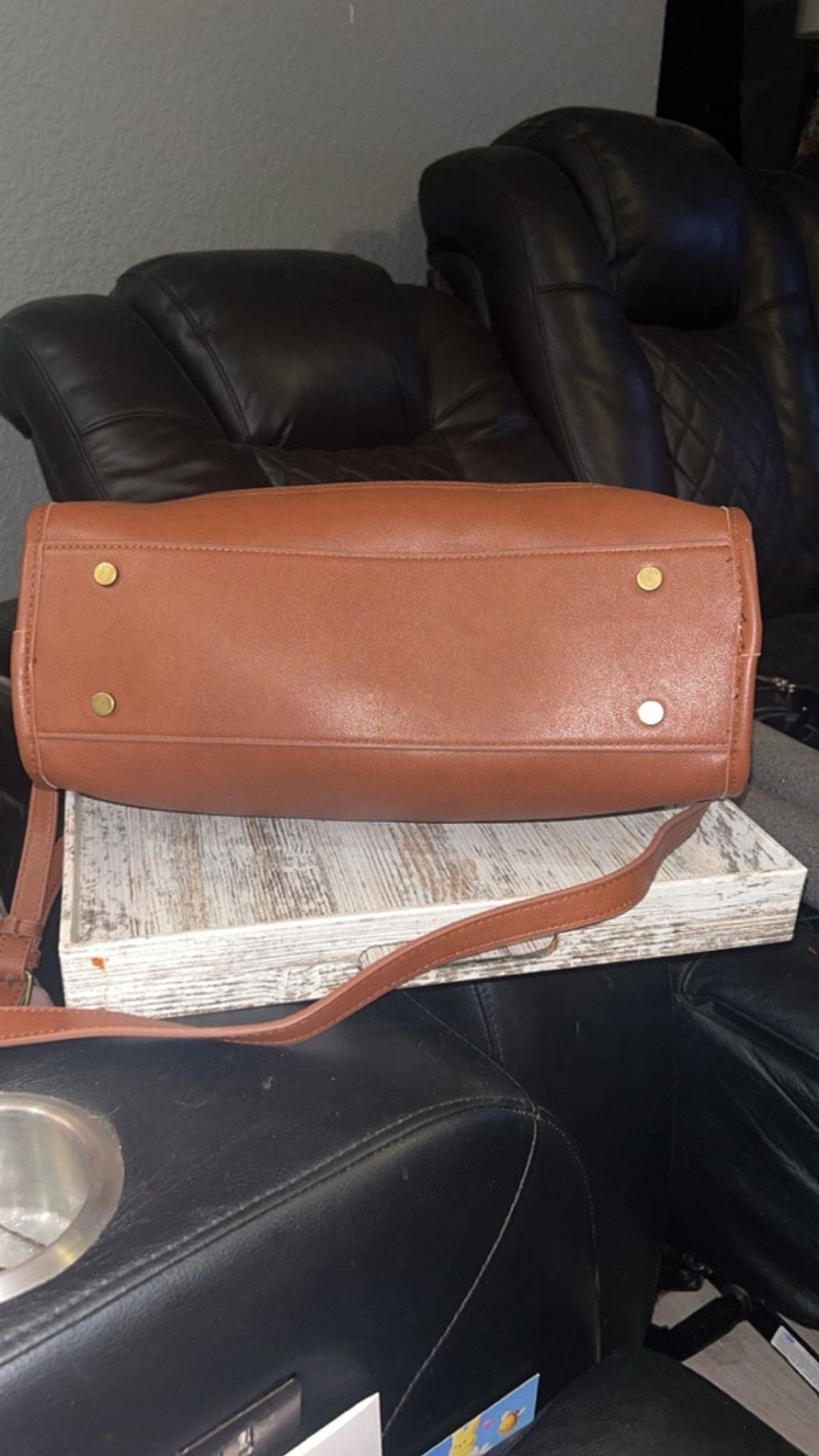 Frye Women's Frye & Co. Brown Satchel One Size Size ONE SIZE - 4 Thumbnail