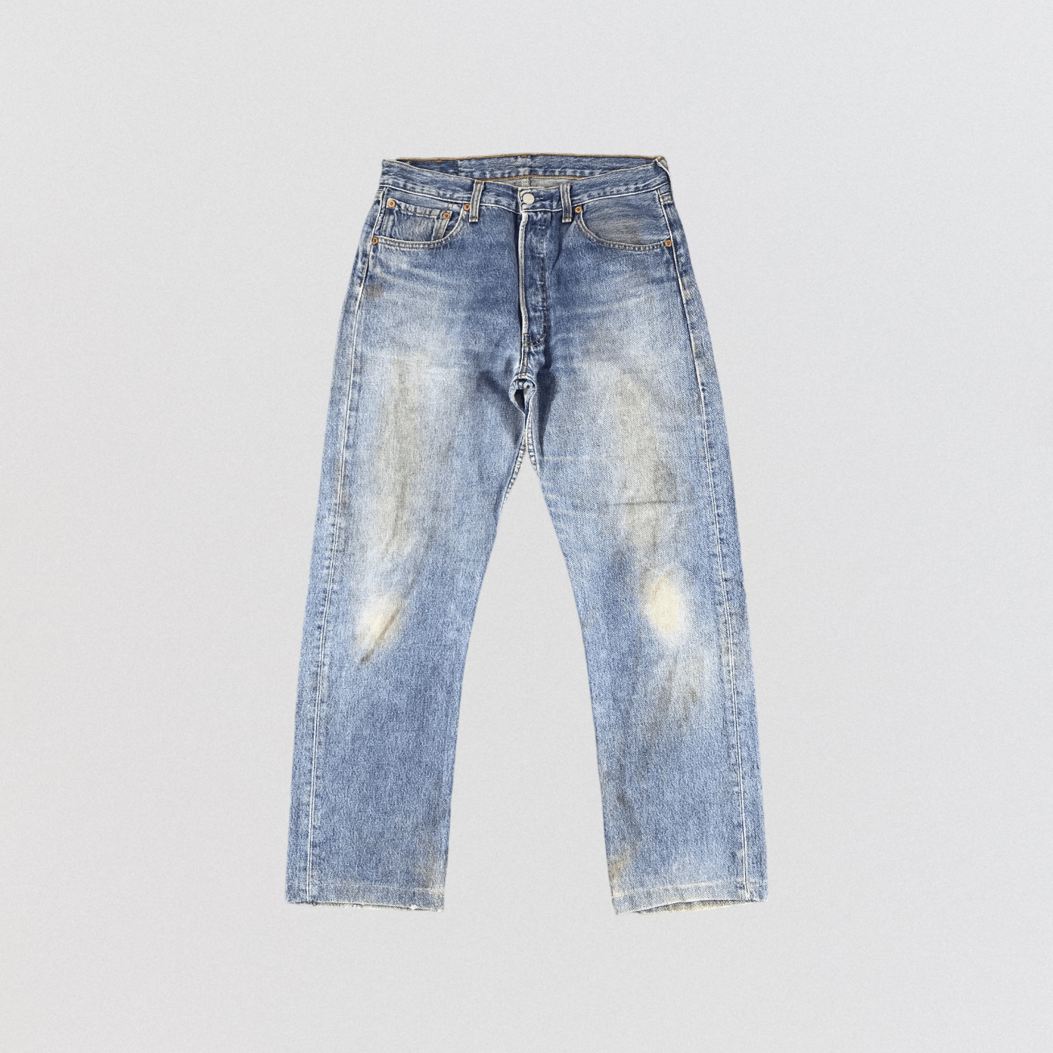 image of 90's Dirty Light Wash Levis 501 Jeans-Jm926 in Blue, Men's (Size 31)