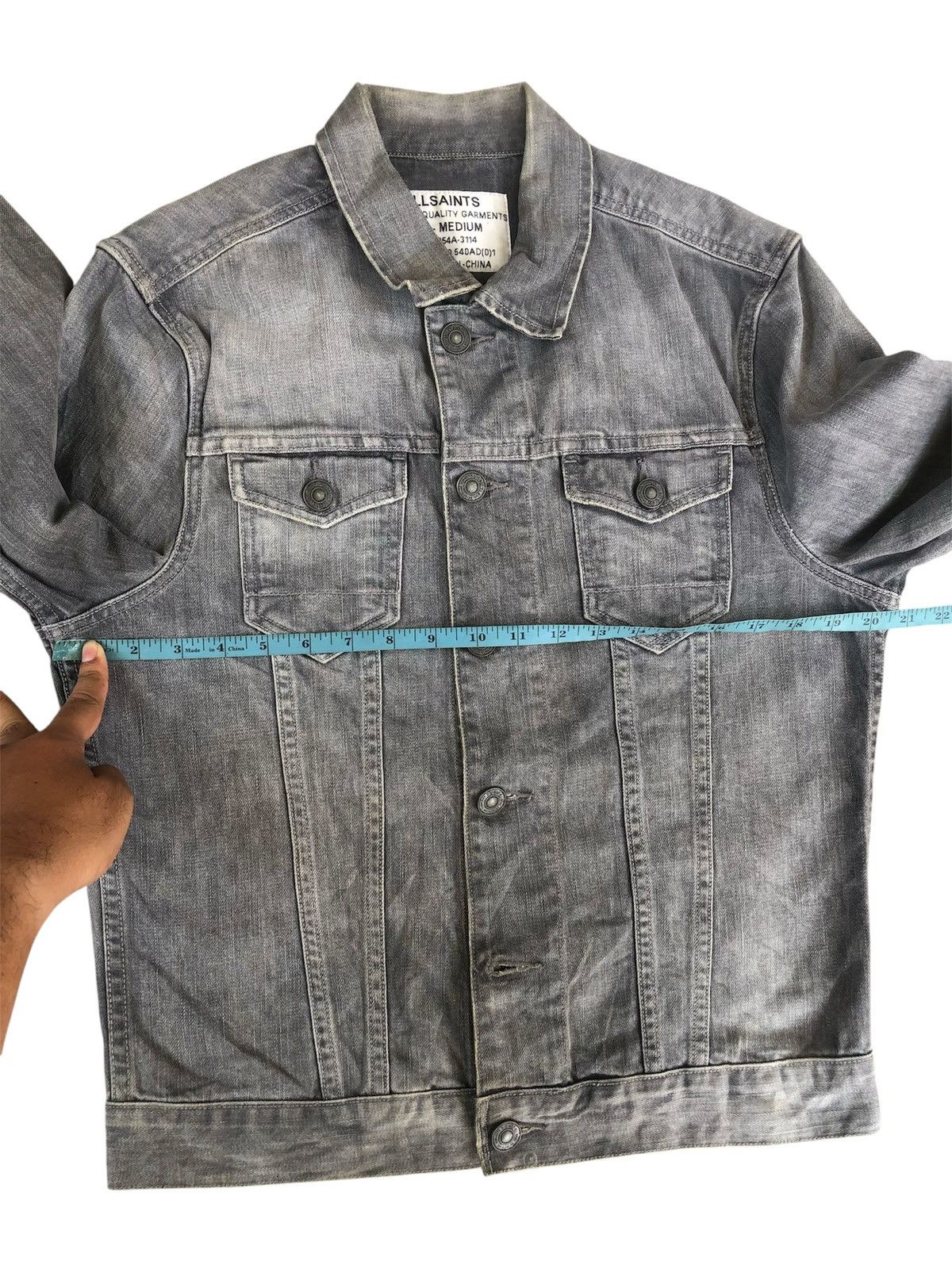 Allsaints Trucker Type 3 Allsaints Denim Jacket Distressed Size US M / EU 48-50 / 2 - 23 Thumbnail