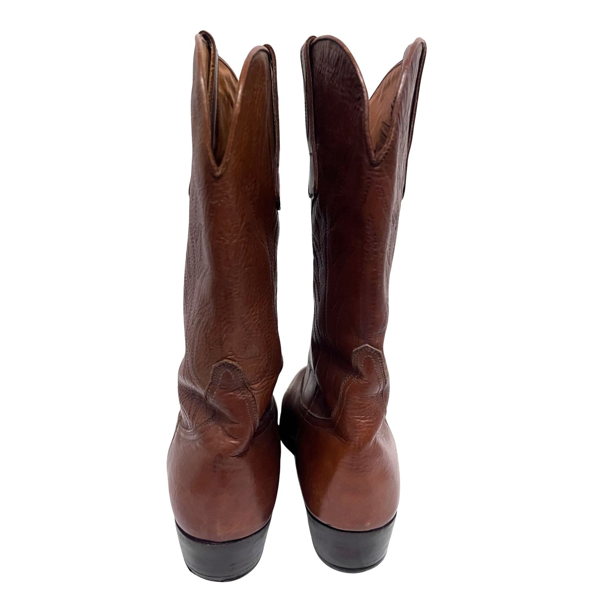 Other Arfango Mens Vintage Brown Italian Leather Western Cowboy Bo Size US 10 / EU 43 - 4 Thumbnail