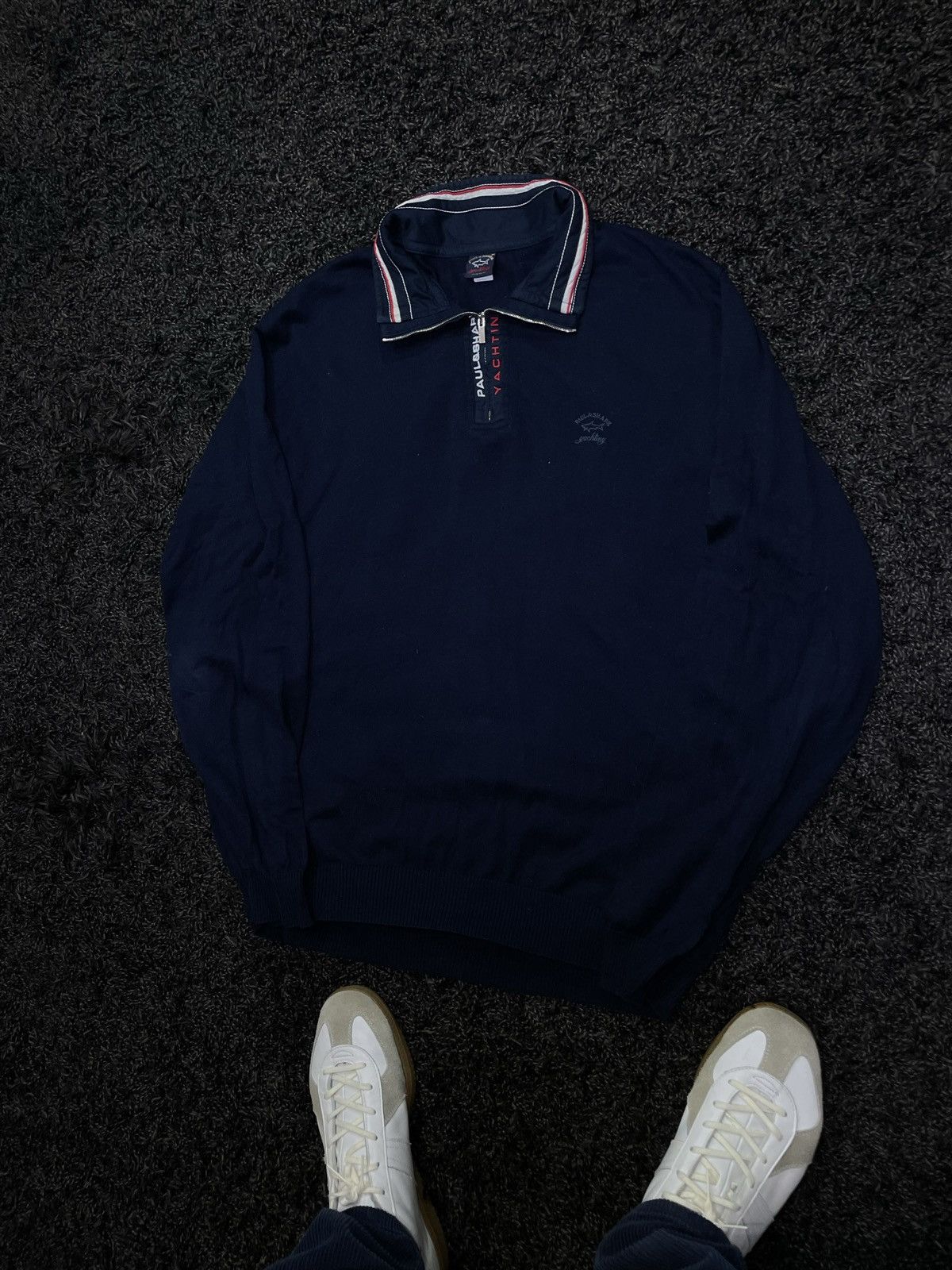 Paul & Shark Paul & Shark Knitted Wool Zip Sweater Pullover Jacket Size US L / EU 52-54 / 3 - 6 Thumbnail