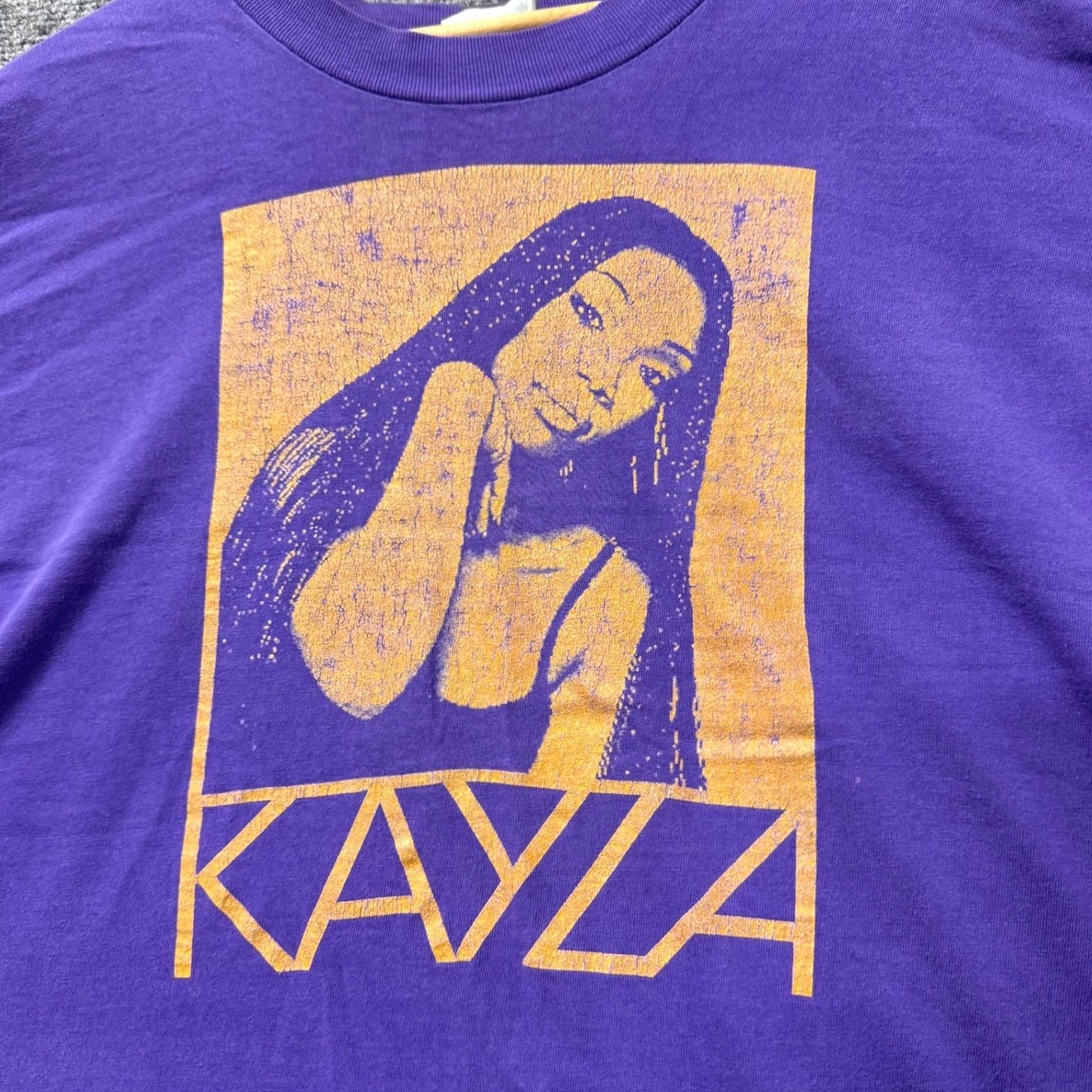 Hanes VINTAGE Kayla T-Shirt Hanes Beefy-T 2XL Purple Men Big & Tall 100% Cotton Y2K Size US XXL / EU 58 / 5 - 6 Thumbnail