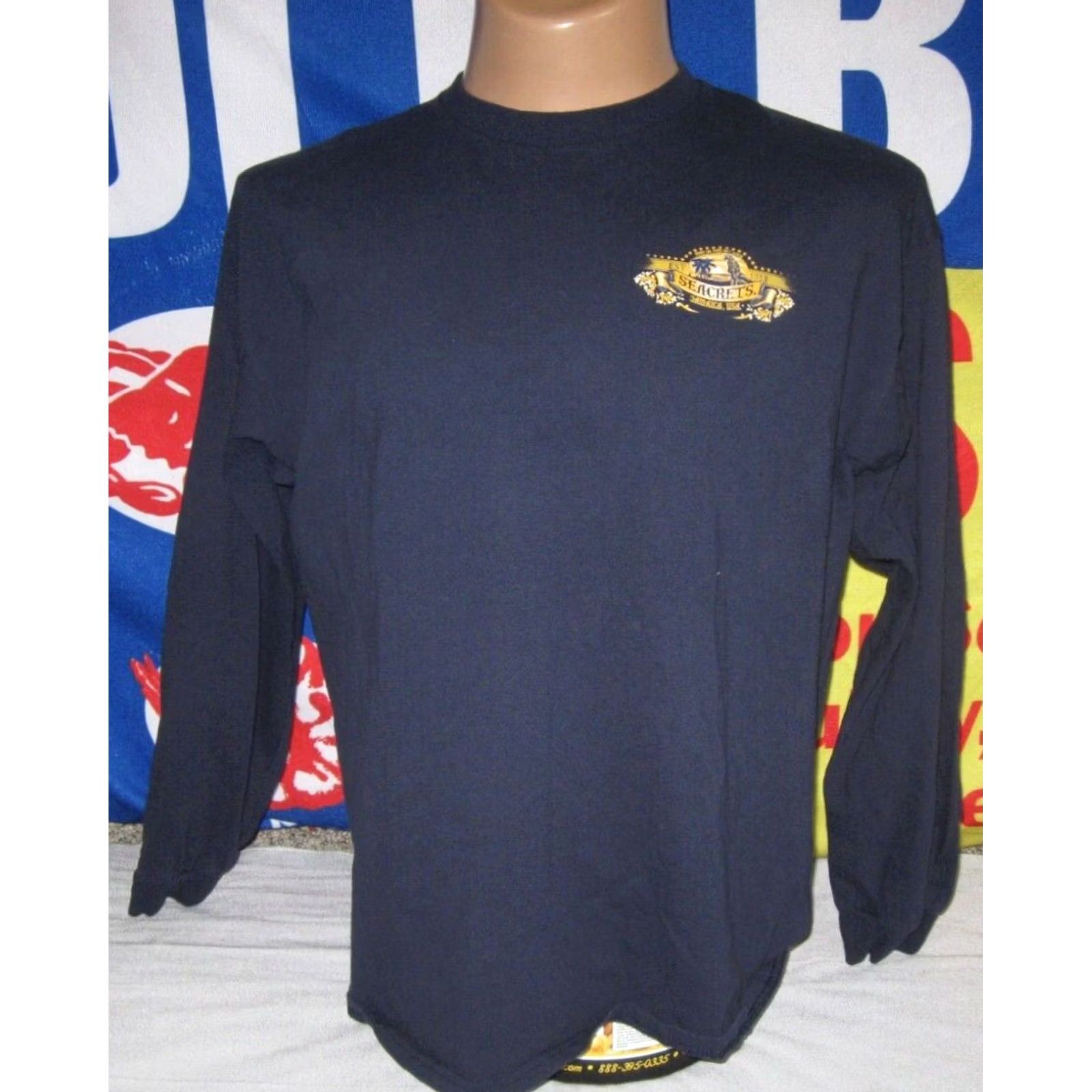 Gildan SEACRETS Jamaica USA Ocean City Maryland Long Sleeve Shirt Mens XL OCMD GET LOST Shirt Size US XL / EU 56 / 4 - 2 Thumbnail