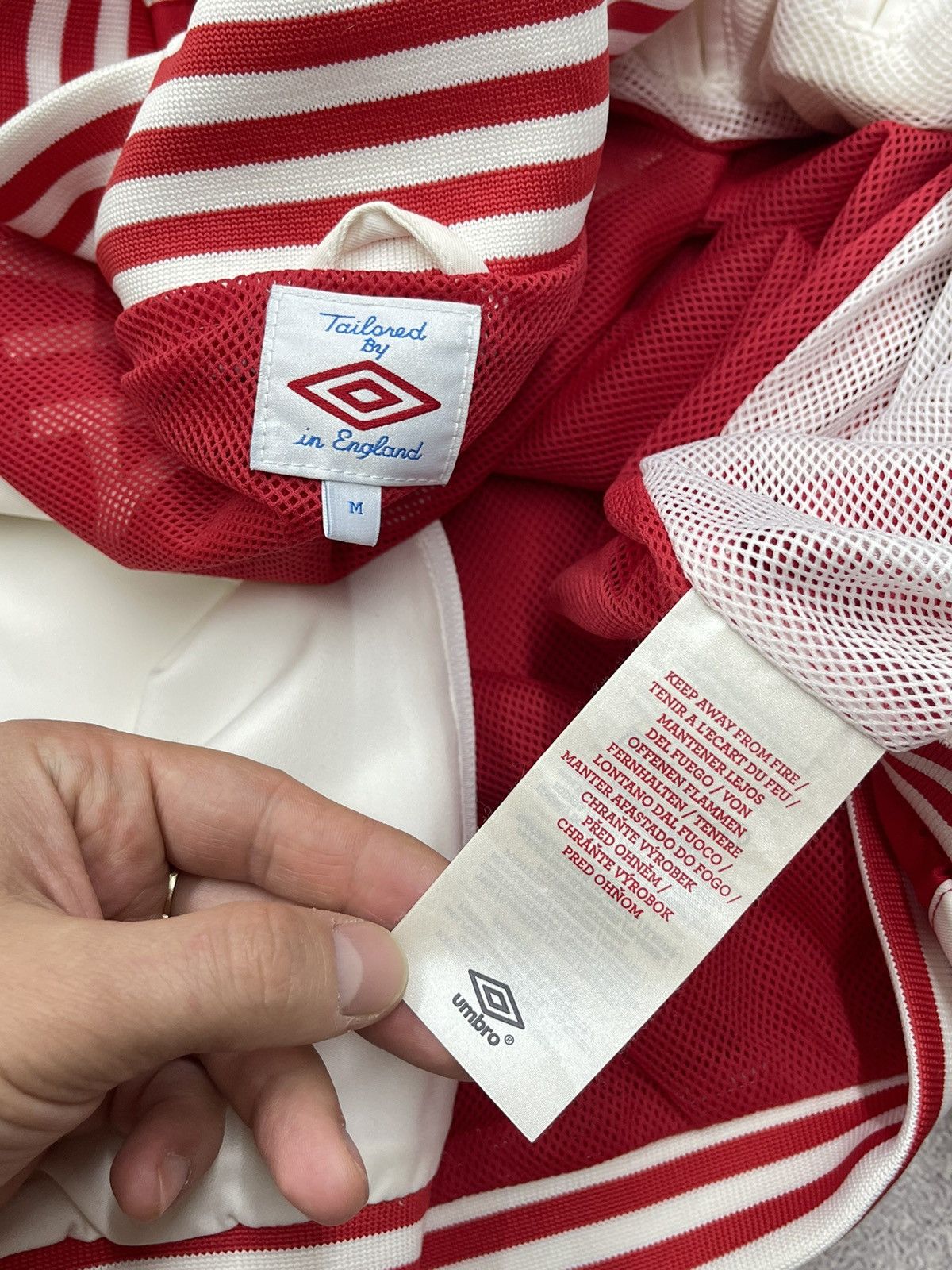 Umbro Vintage Umbro England Track Bomber Jacket Soccer Football Size US M / EU 48-50 / 2 - 11 Thumbnail