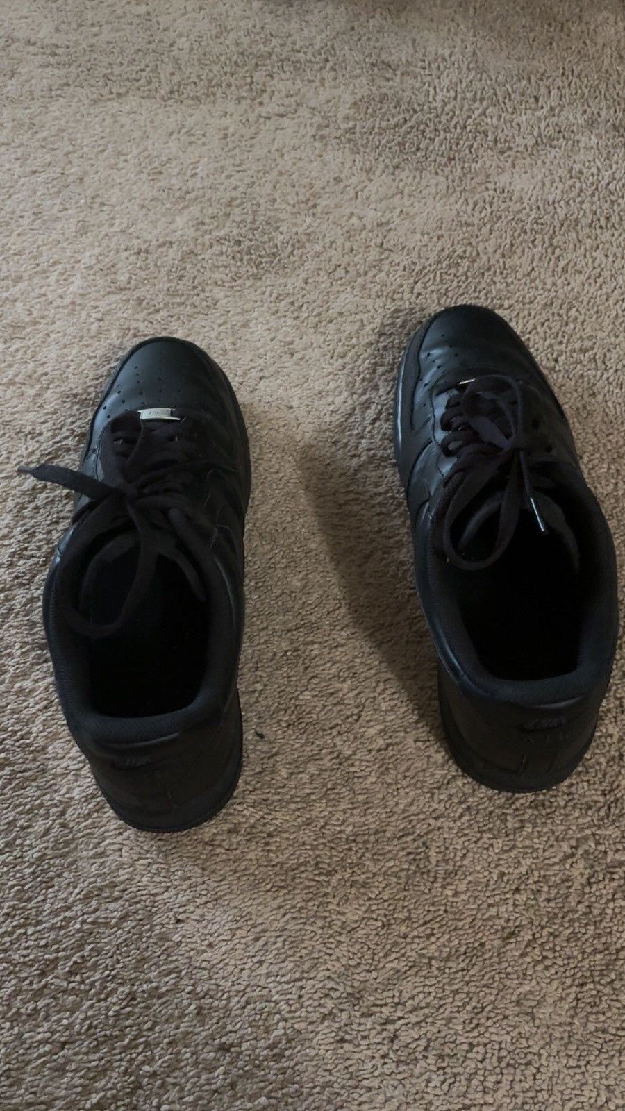 Nike Black AF1 Size US 12 / EU 45 - 4 Thumbnail