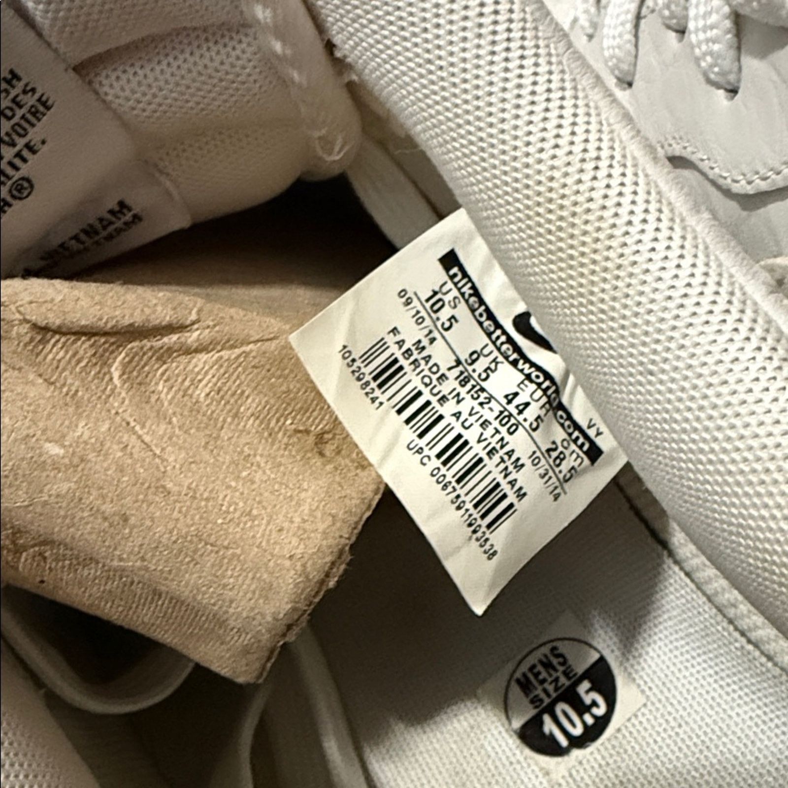 Nike 2014 Nike Air Force 1 Croc White Gum Bottom Size US 10.5 / EU 43-44 - 8 Thumbnail