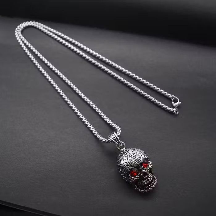 Jewelry × Vintage Skull Pendant Necklace Size ONE SIZE - 3 Thumbnail