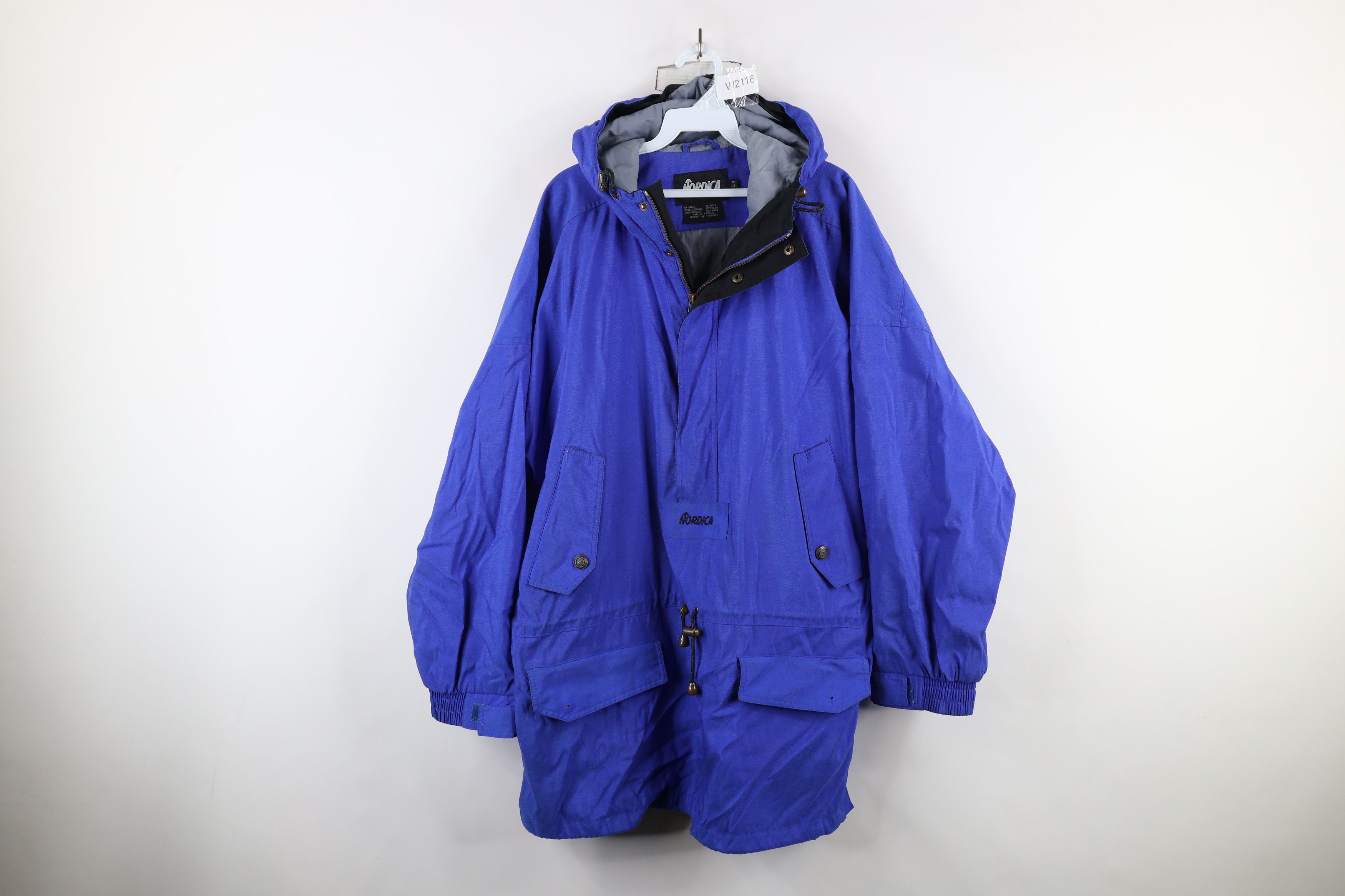 Vintage Vintage 90s Streetwear Hooded Anorak Snowboard Jacket Size US L / EU 52-54 / 3 - 1 Thumbnail