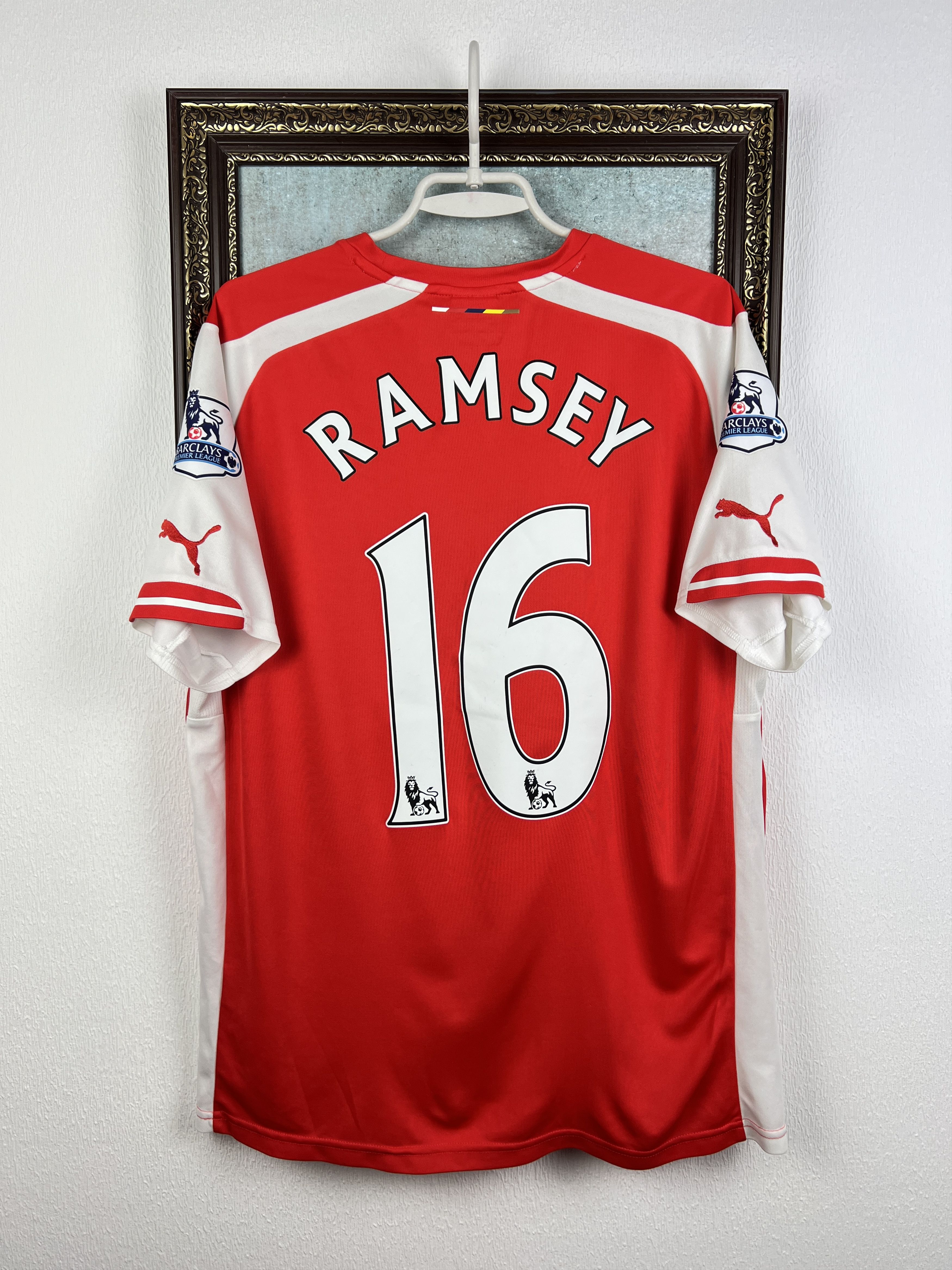 Puma Arsenal Home football shirt Soccer #16 Ramsey Jersey Trikot Size US L / EU 52-54 / 3 - 1 Thumbnail