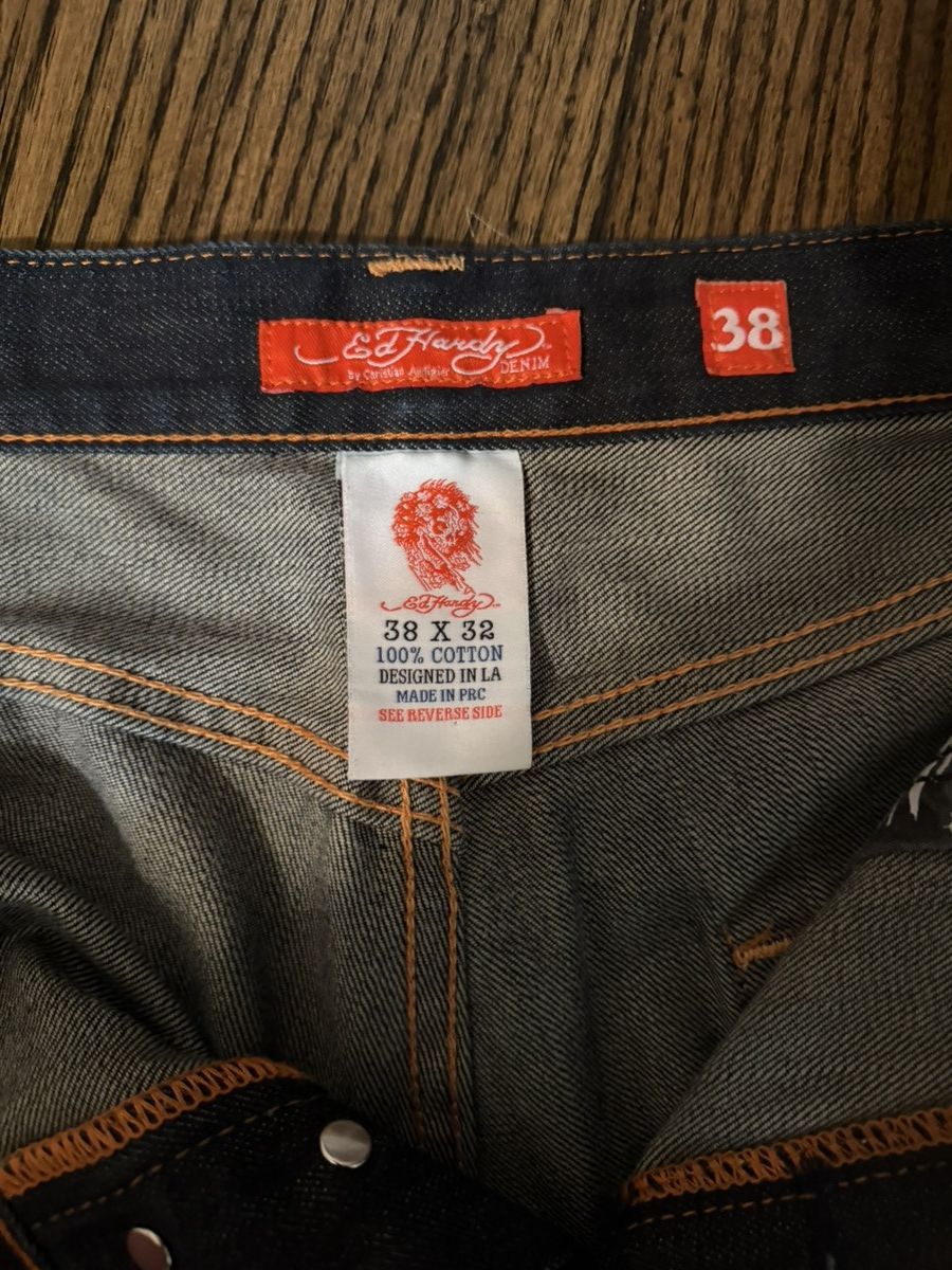 Ed Hardy Semper Paratus Ed Hardy Vintage 2000's Jeans Size US 38 / EU 54 - 3 Thumbnail