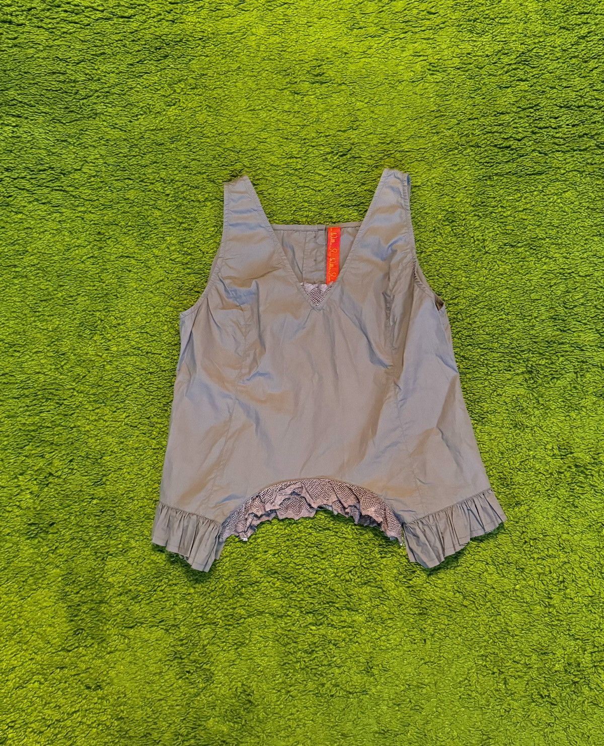 Designer Ewa I Walla avant garde poplin tank top blouse Size M / US 6-8 / IT 42-44 - 1 Thumbnail